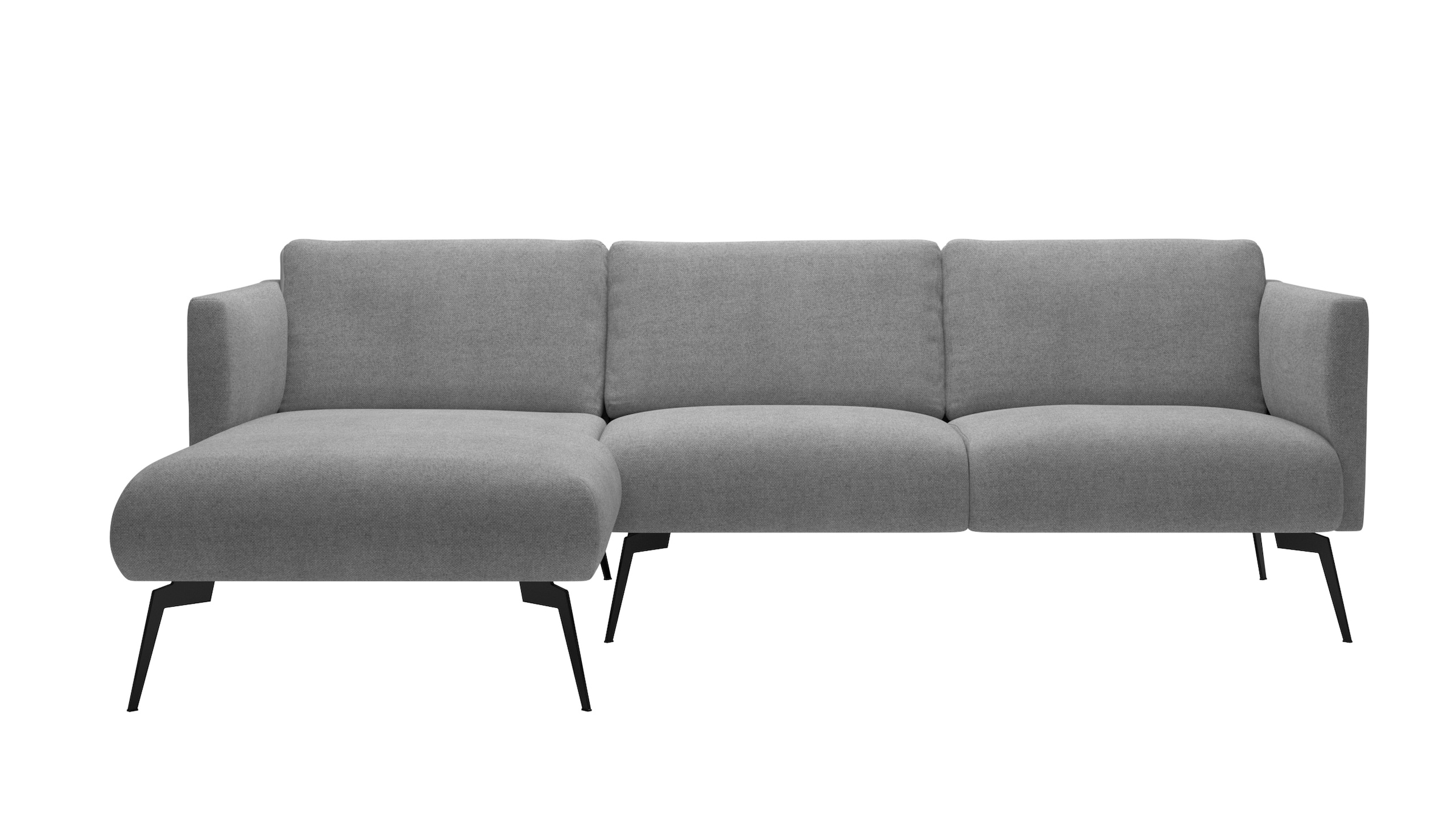 andas Ecksofa "Horna, L-Form,", mit schwarzen Metallbeinen günstig online kaufen