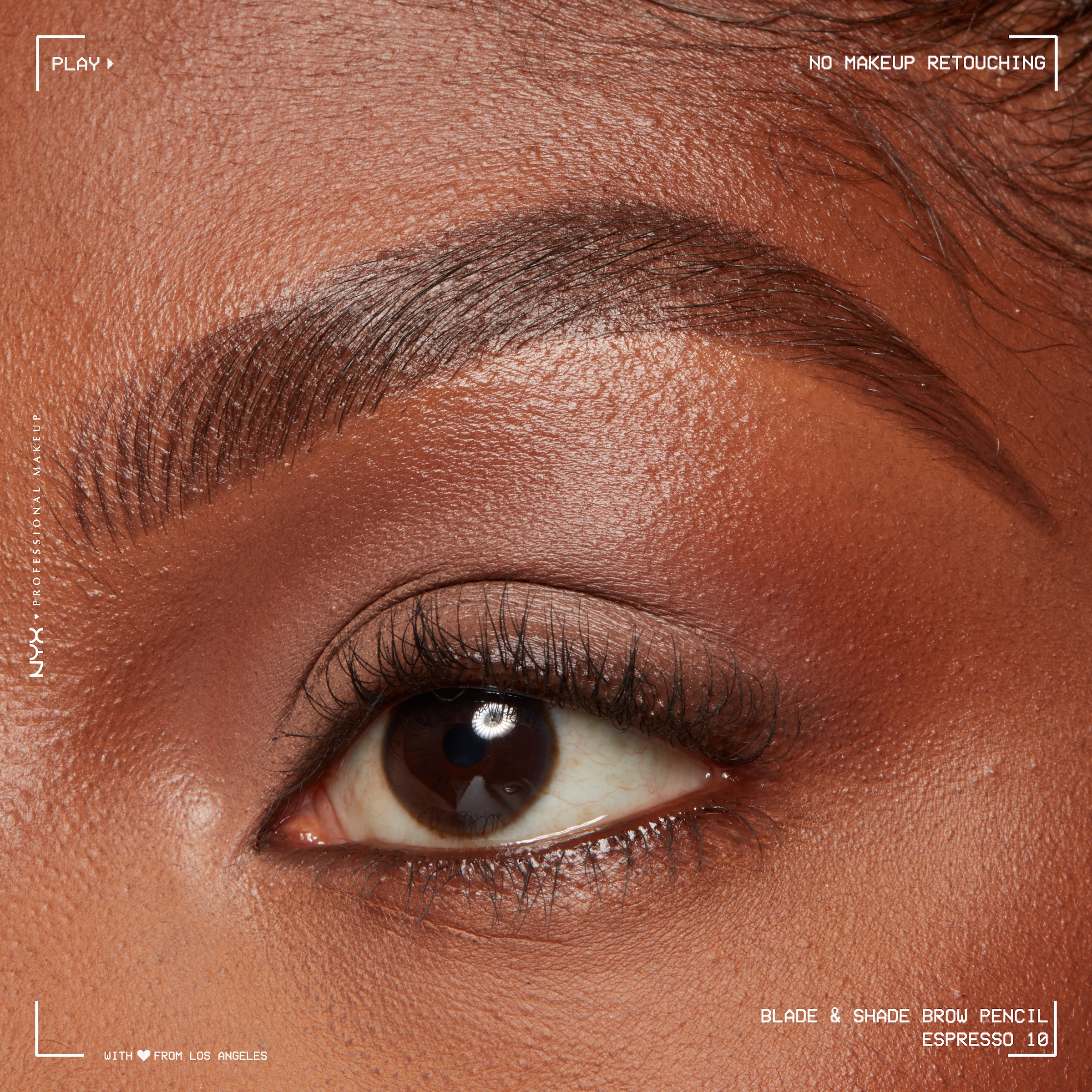 NYX PROFESSIONAL MAKEUP Augenbrauenpflege »BLADE & SHADE NANO AUGENBRAUENSTIFT« zweiseitige Spitze, integrierte Bürste, wischfest.