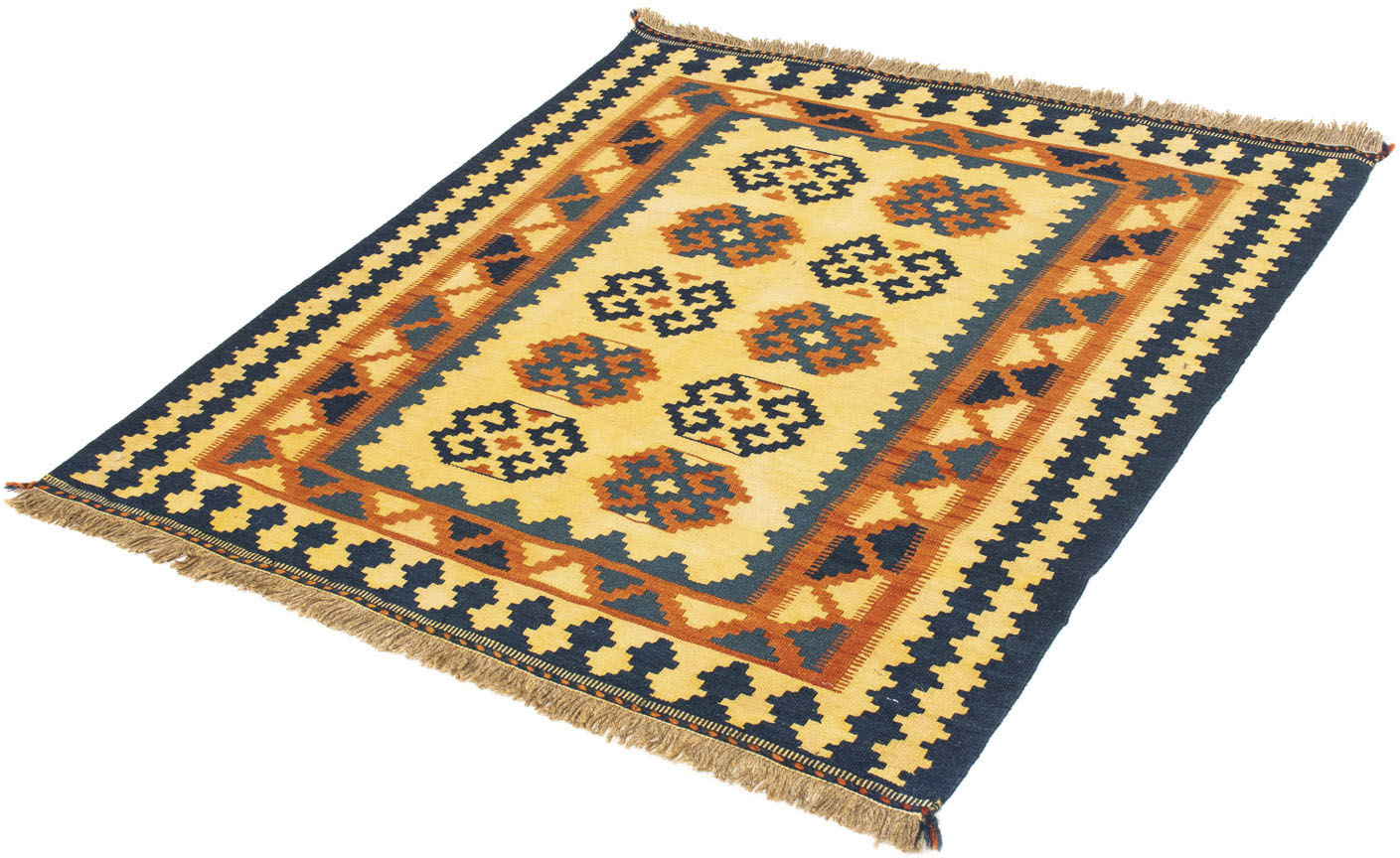 morgenland Wollteppich »Kelim - Oriental quadratisch - 107 x 100 cm - hellb günstig online kaufen