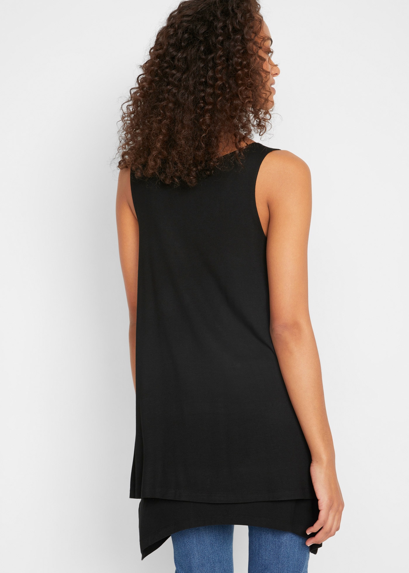 bonprix Longtop »Doppellagiges Long-Top aus Viskose-Mix«, Doppellagiges Long-Top aus Viskose-Mix
