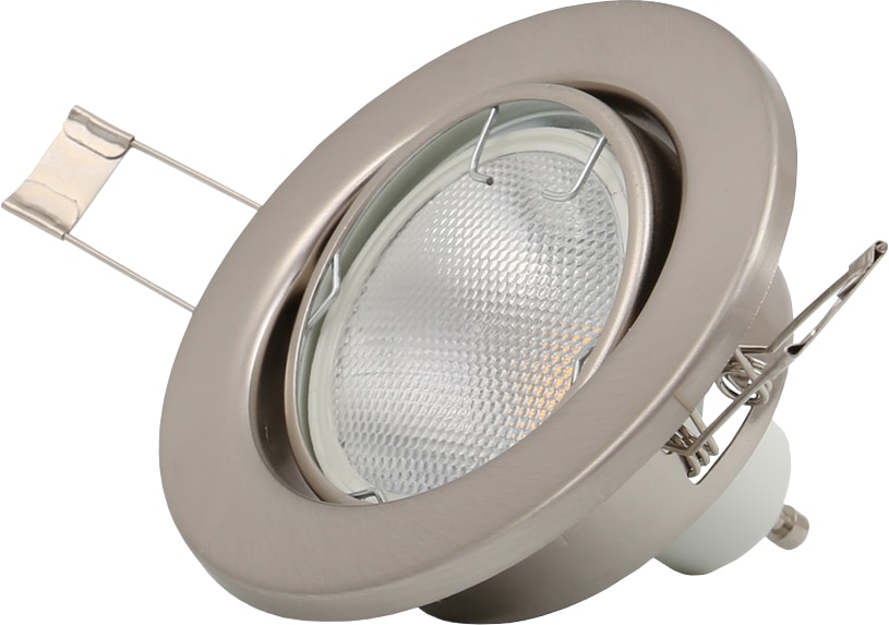 B.K.Licht LED Einbaustrahler, 10 flammig-flammig, LED Einbauleuchten,  schwenkbar, Einbau-Spots, nickel, matt GU10 auf Rechnung kaufen | Deckenstrahler