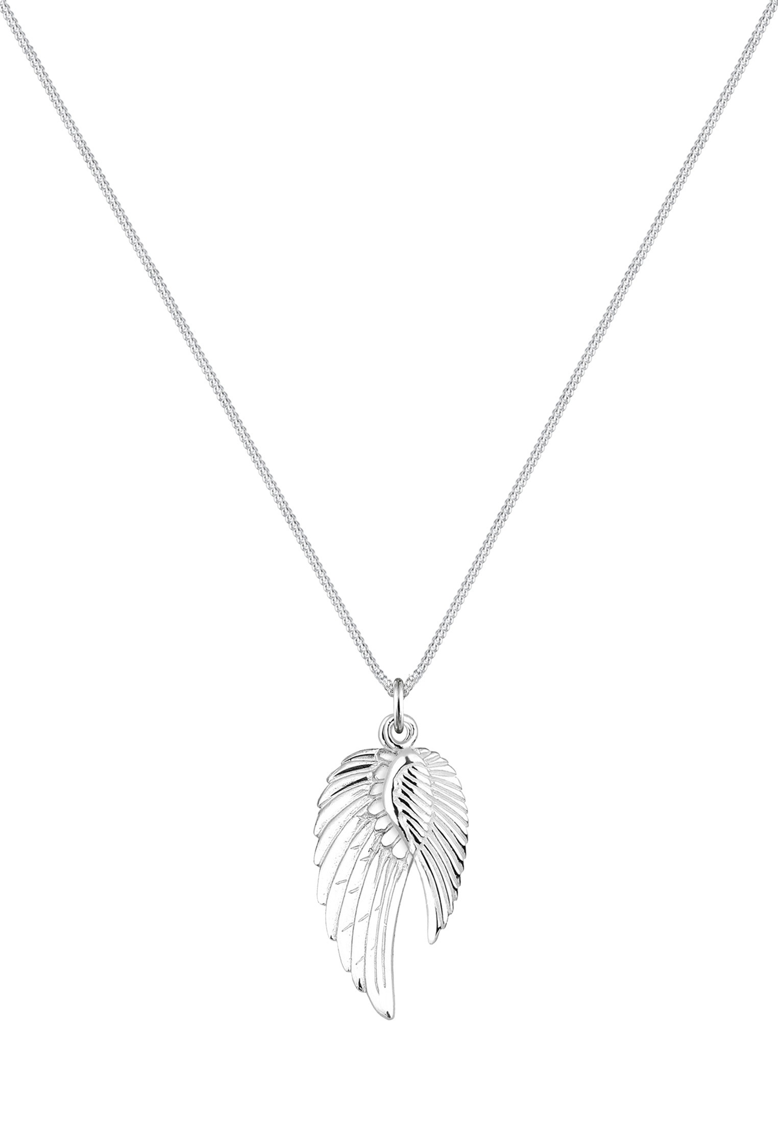 Elli Kette mit Anhänger »Doppelt Flügel Schutzengel 925 Silber«