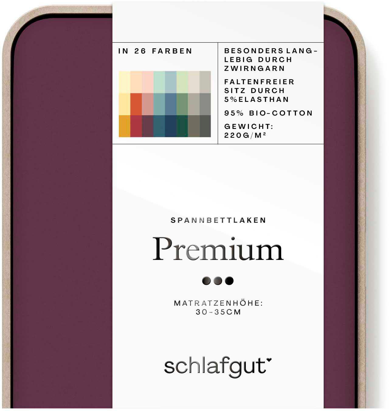Schlafgut Spannbettlaken »Premium«, Zero Waste Verpackung, PREMIUM Qualität
