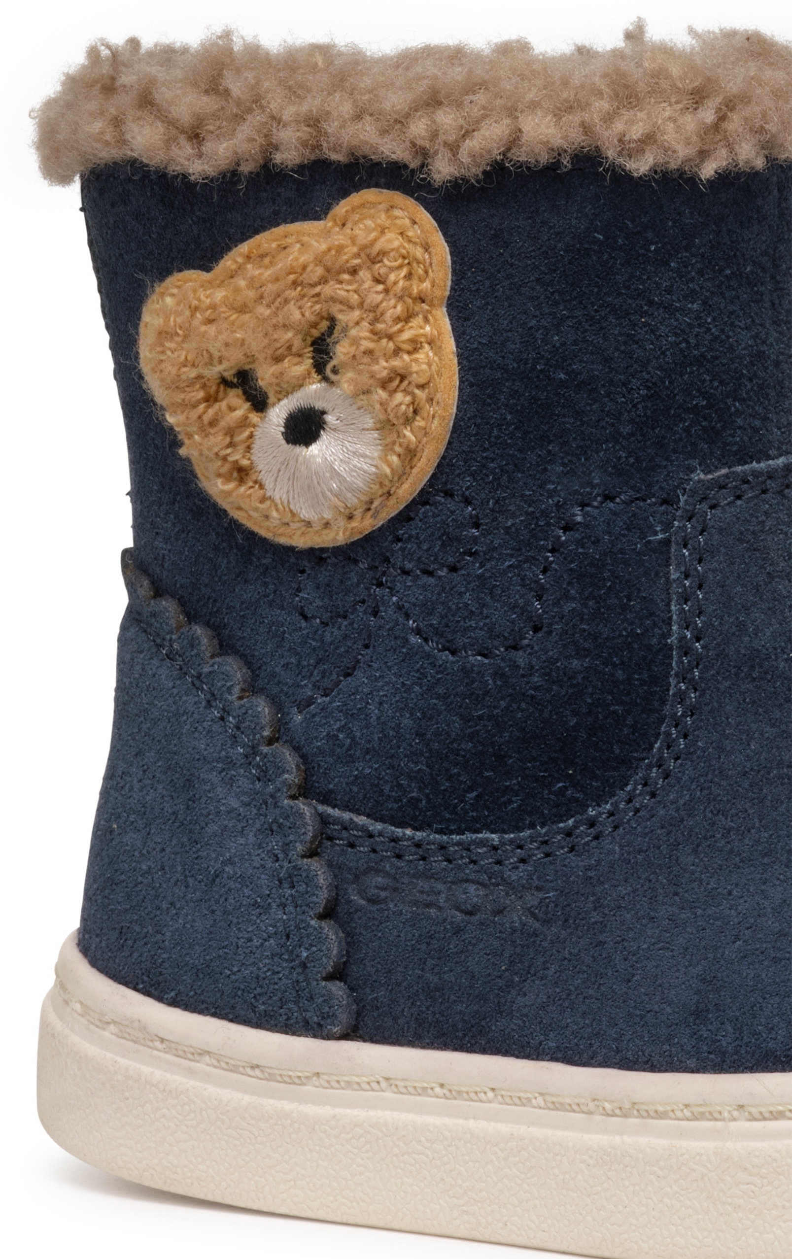 Geox Winterboots »B NASHIK GIRL A«, Klettstiefel, Babystiefel Winterstiefel mit süßem Patch