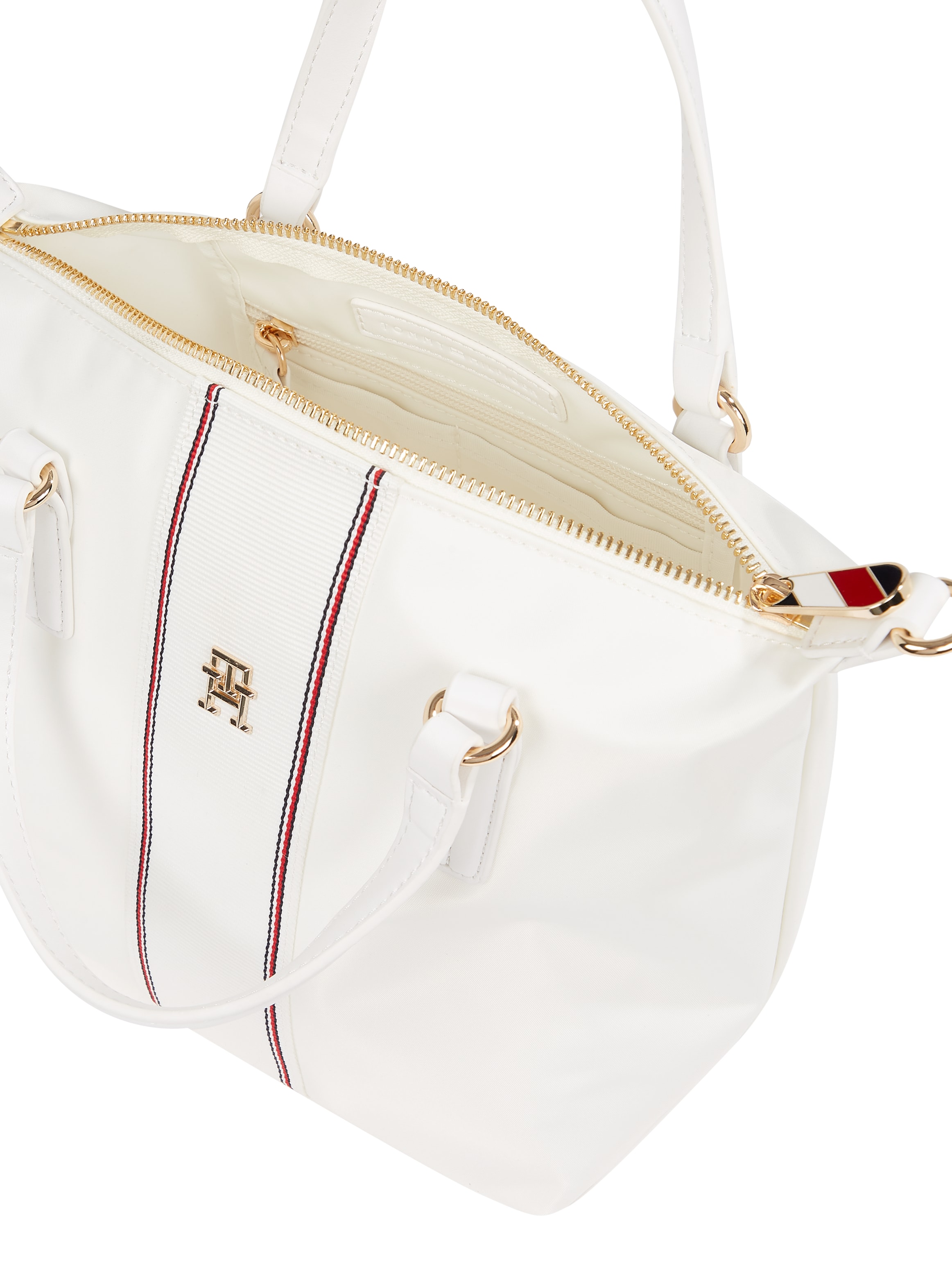 Tommy Hilfiger Tragetasche »POPPY SMALL TOTE CORP«, Damen Umhängetasche, Schultertaschen, Henkeltasche mit buntem Zipper