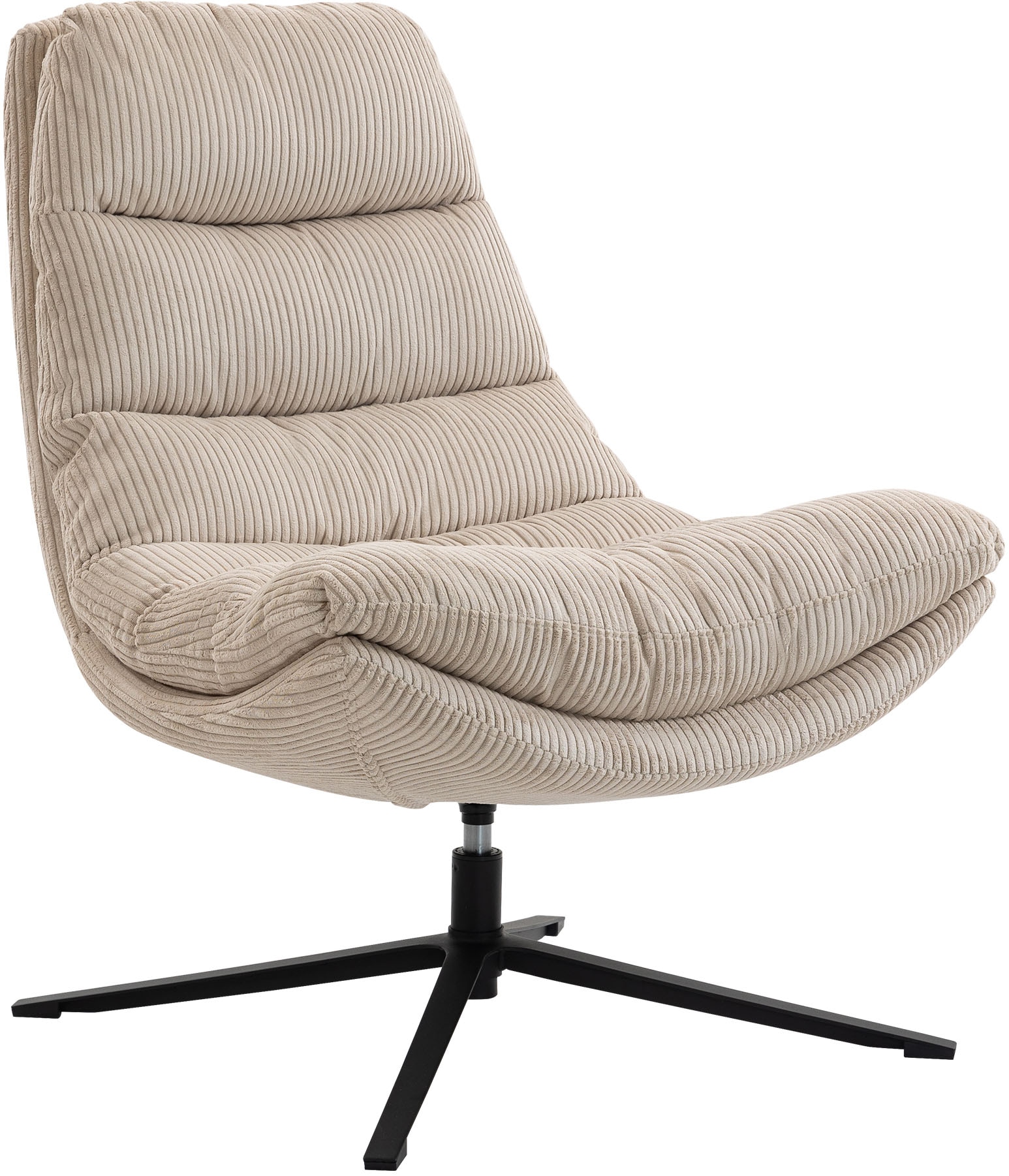 Duo Collection Relaxsessel »Porto« 360° drehbar, doppelte Polsterung, mit Hocker, bis 115 kg belastbar