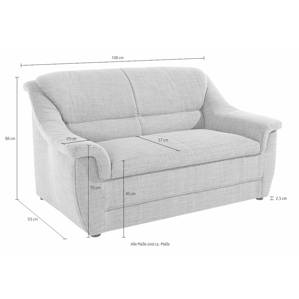 DOMO collection 2-Sitzer »Lale«, optimal für kleinere Räume