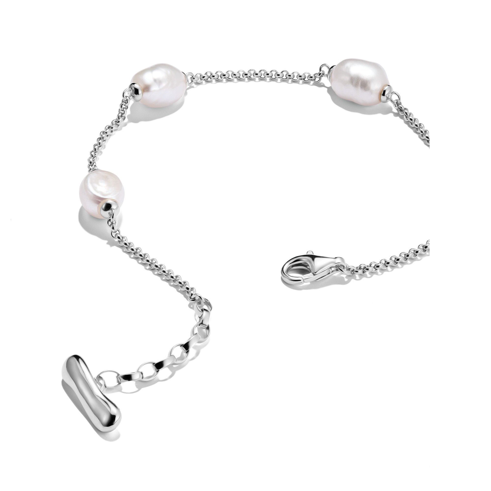 THOMAS SABO Perlenarmband »Natural Beauty Armband fein, Bold Elegance«, mit Süßwasserzuchtperle