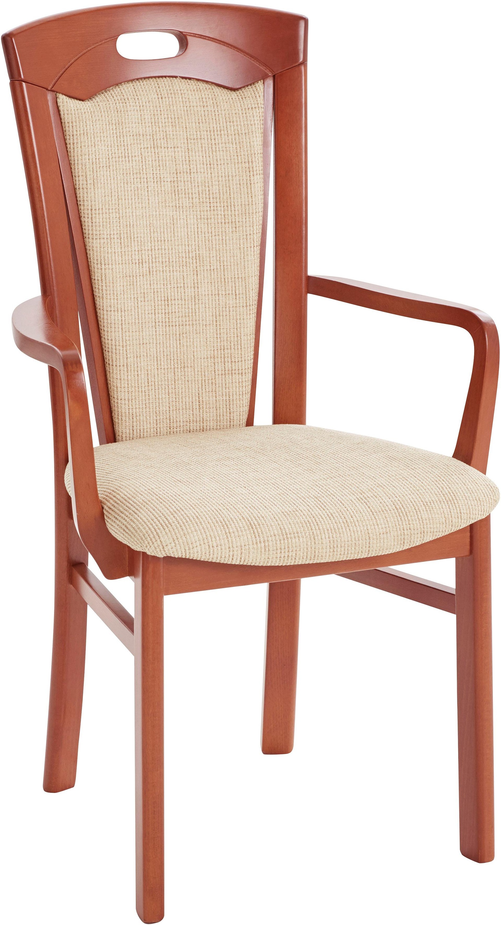 Home affaire Esszimmerstuhl »FERDI, Armlehnstuhl, Made in Italy, Massivholz günstig online kaufen