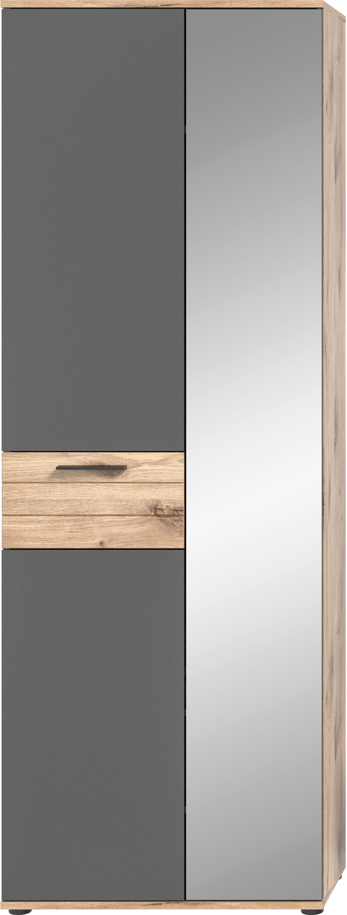 INOSIGN Garderobenschrank »Riga, Höhe 200 cm, 2 Türen, 4 Einlegeböden, 1 Kl günstig online kaufen