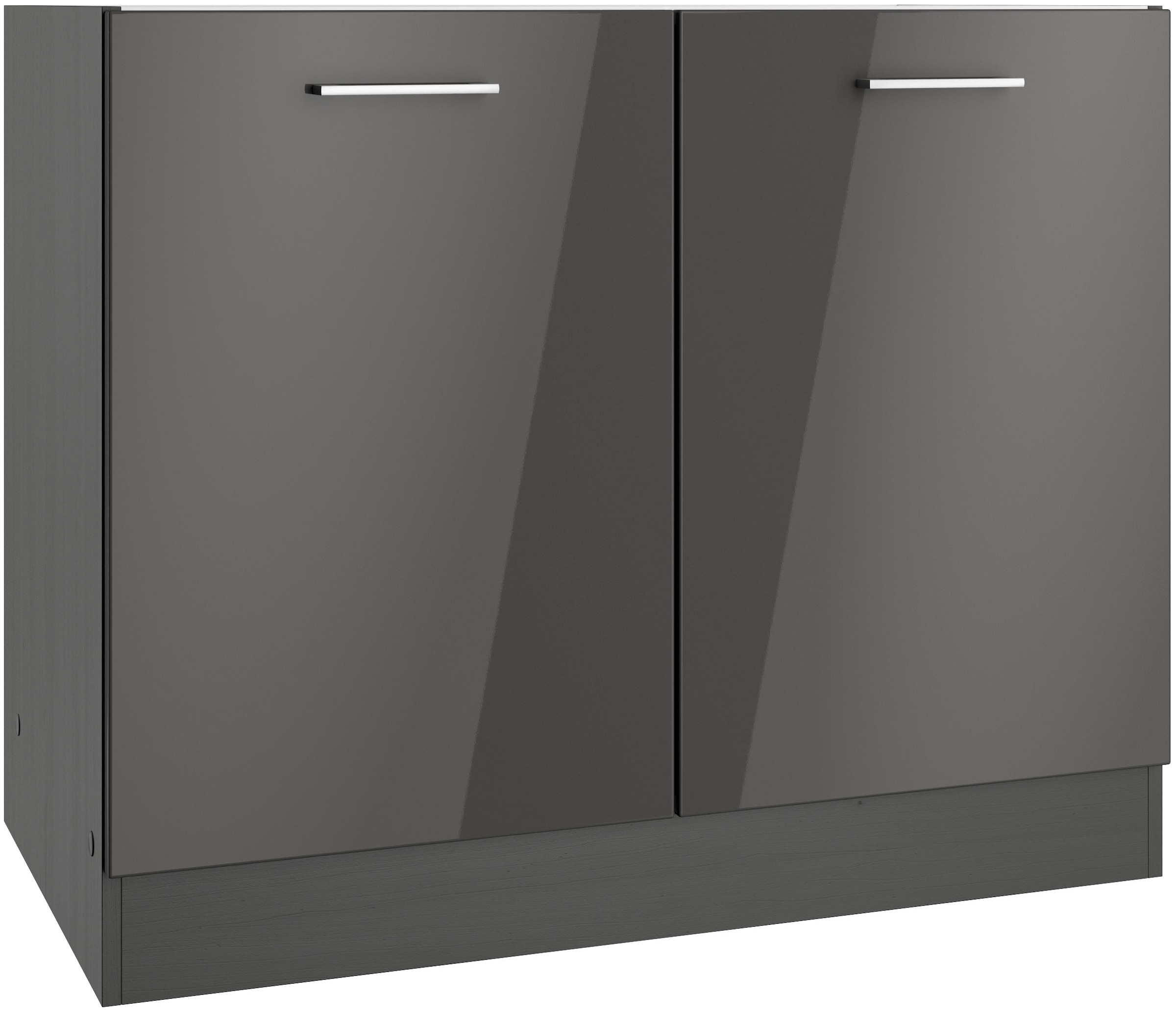 KOCHSTATION Spülenschrank »KS-Milan« Spülenschrank 100 cm, matte oder hochg günstig online kaufen