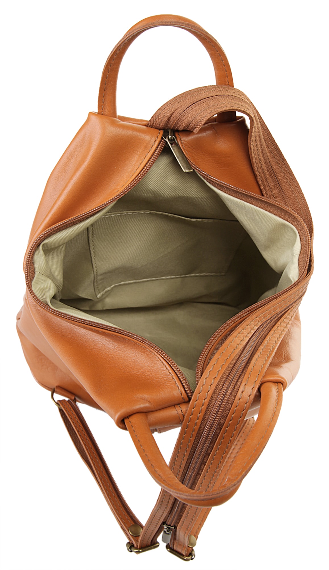 Samantha Look Cityrucksack, echt Leder, Made in Italy