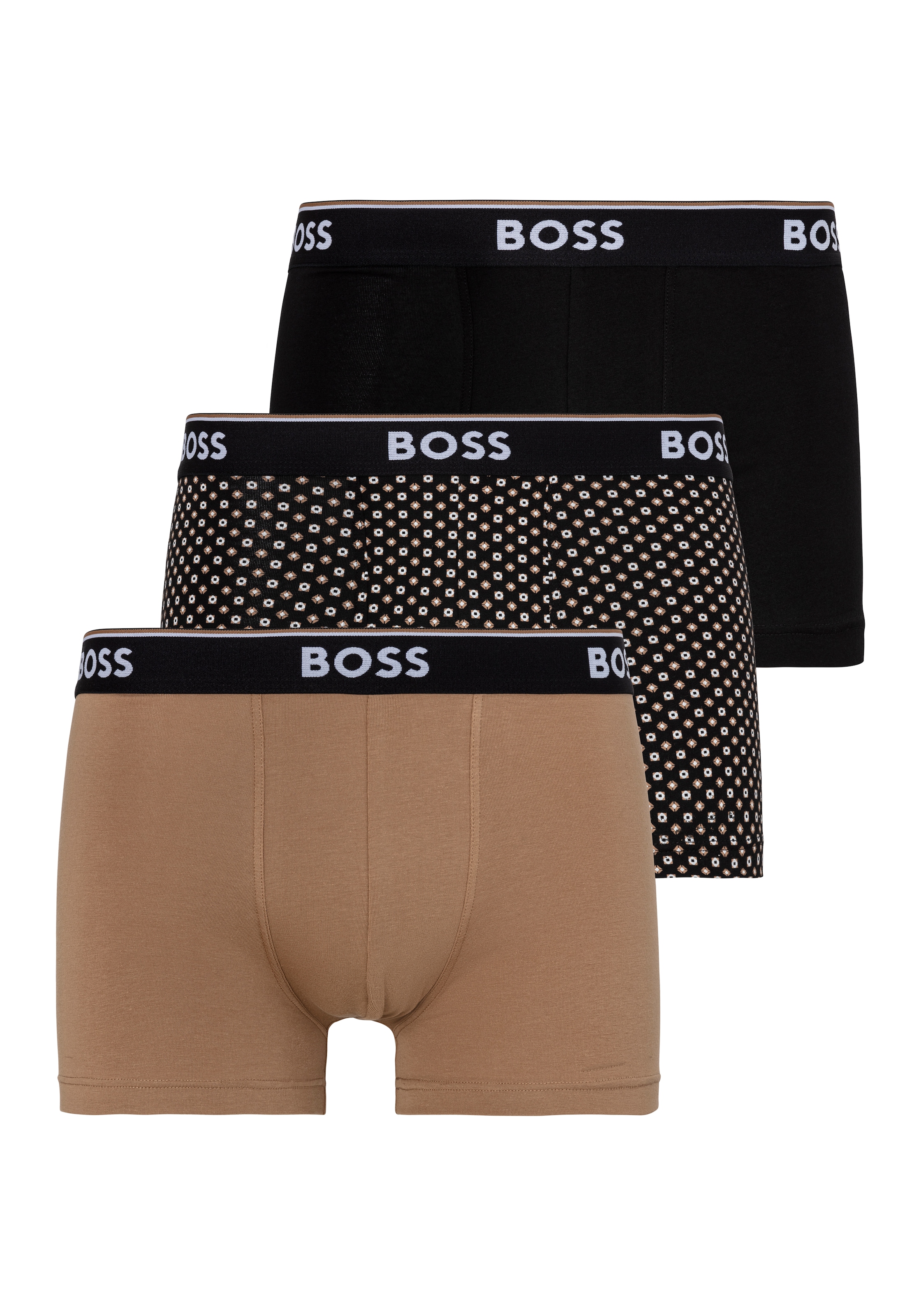 BOSS Trunk »Trunk 3P Power Desig«, (Packung, 3 St., 3er), mit BOSS Schriftzug