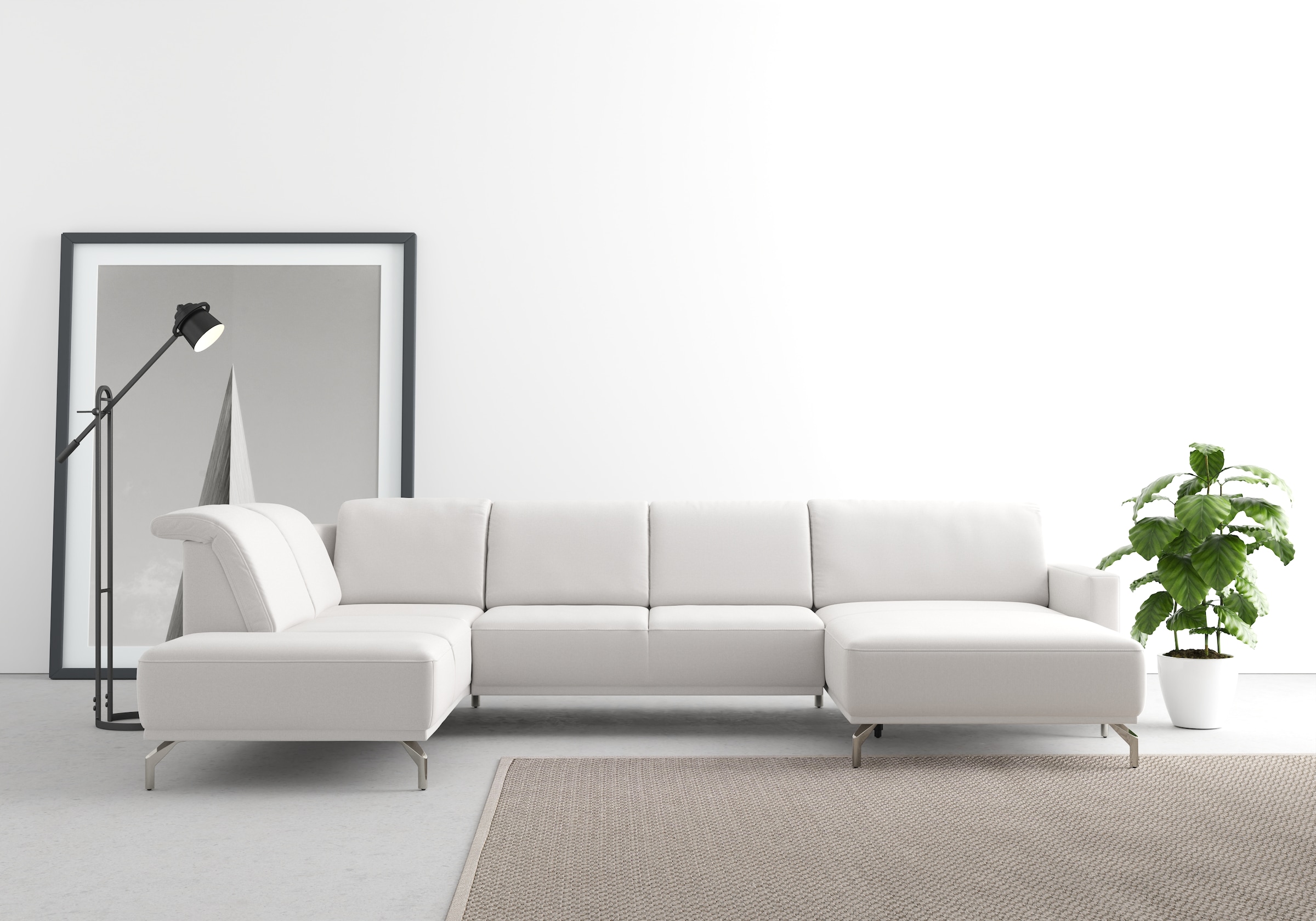 sit&more Wohnlandschaft »Bailando U-Form« wahlweise mit Kopfteilverstellung günstig online kaufen