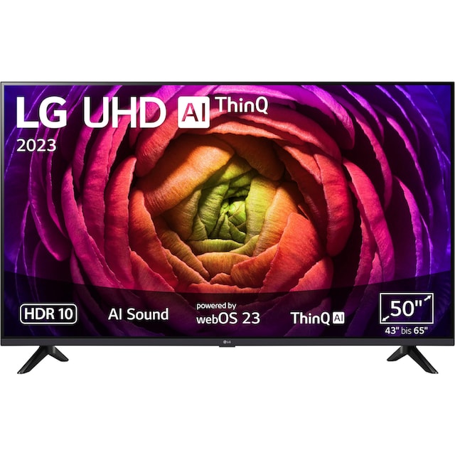 LG LCD-LED Fernseher »50UR73006LA«, 127 cm/50 Zoll, 4K Ultra HD, Smart-TV,  UHD,α5 Gen6 4K AI-Prozessor,Direct LED,AI Sound,WebOS 23 auf Raten  bestellen