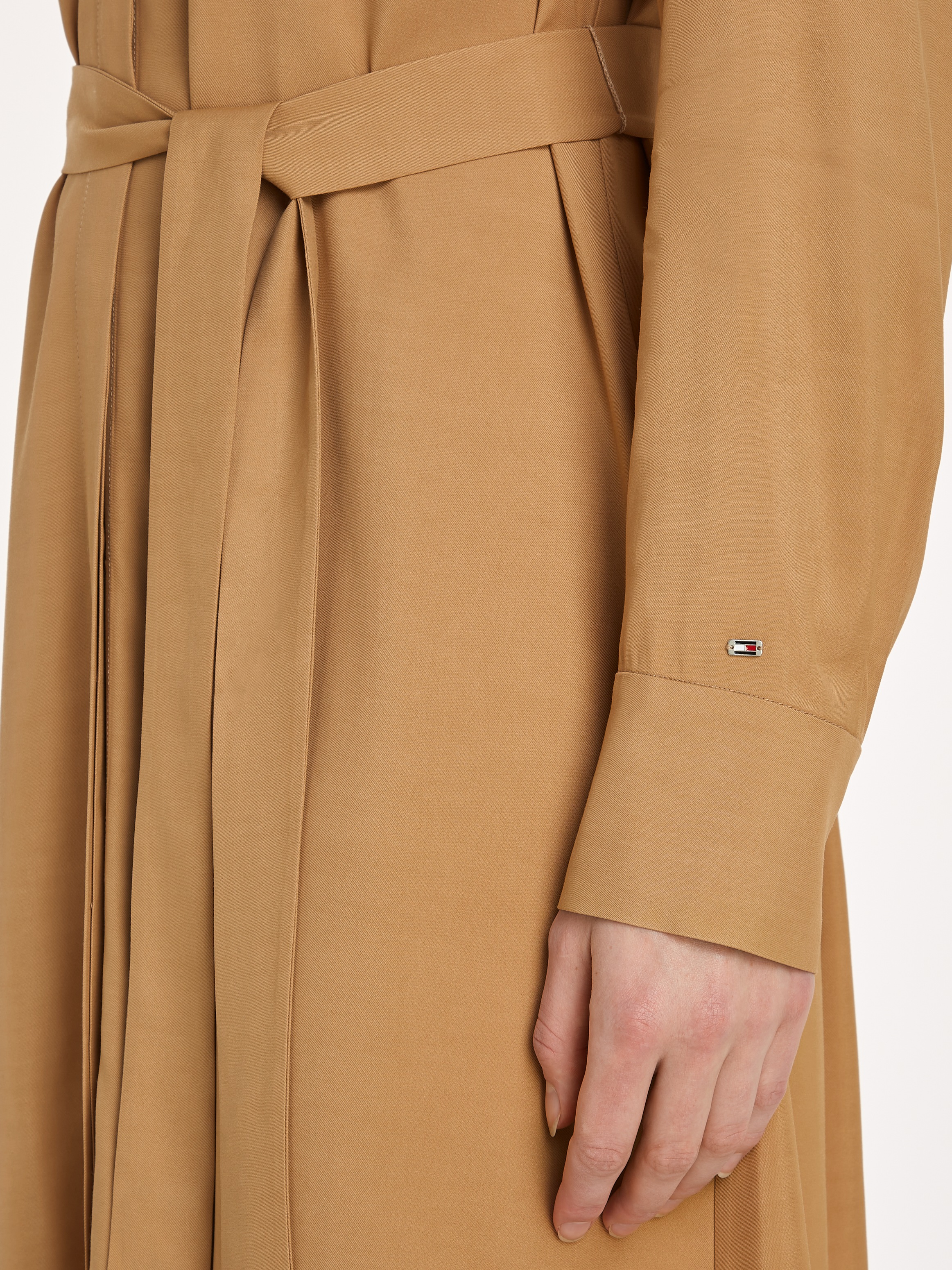 Tommy Hilfiger Hemdblusenkleid »FLUID VISCOSE SHIRT DRESS«, fließende Viskose Qualität