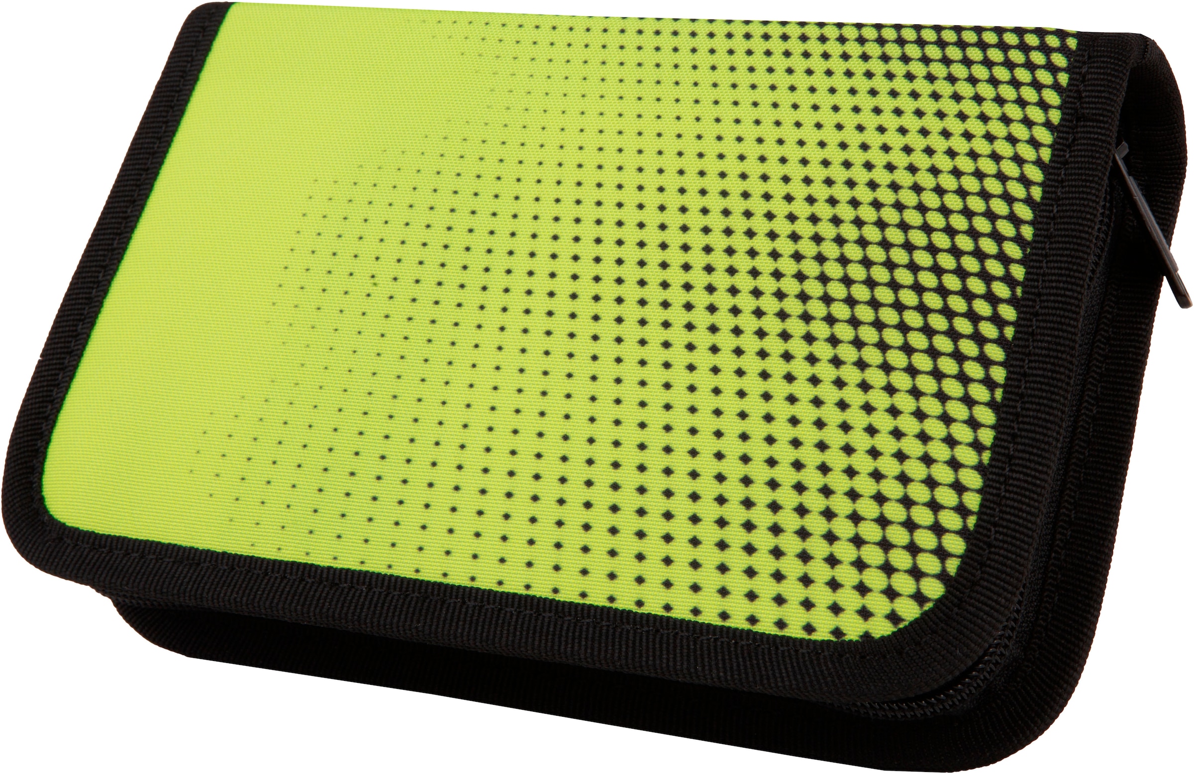 McNeill Schulranzen »Perfecto, Gradient Lemon«, reflektierende Streifen auf den Schultergurten-retroreflektierende Flächen, inkl. Federmäppchen, Turnbeutel, Schlamperrolle & Motivmagnet