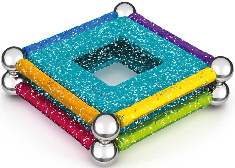 Geomag™ Magnetspielbausteine »GEOMAG™ Glitter Panels, Recycled«, (22 St.), aus recyceltem Material; Made in Europe