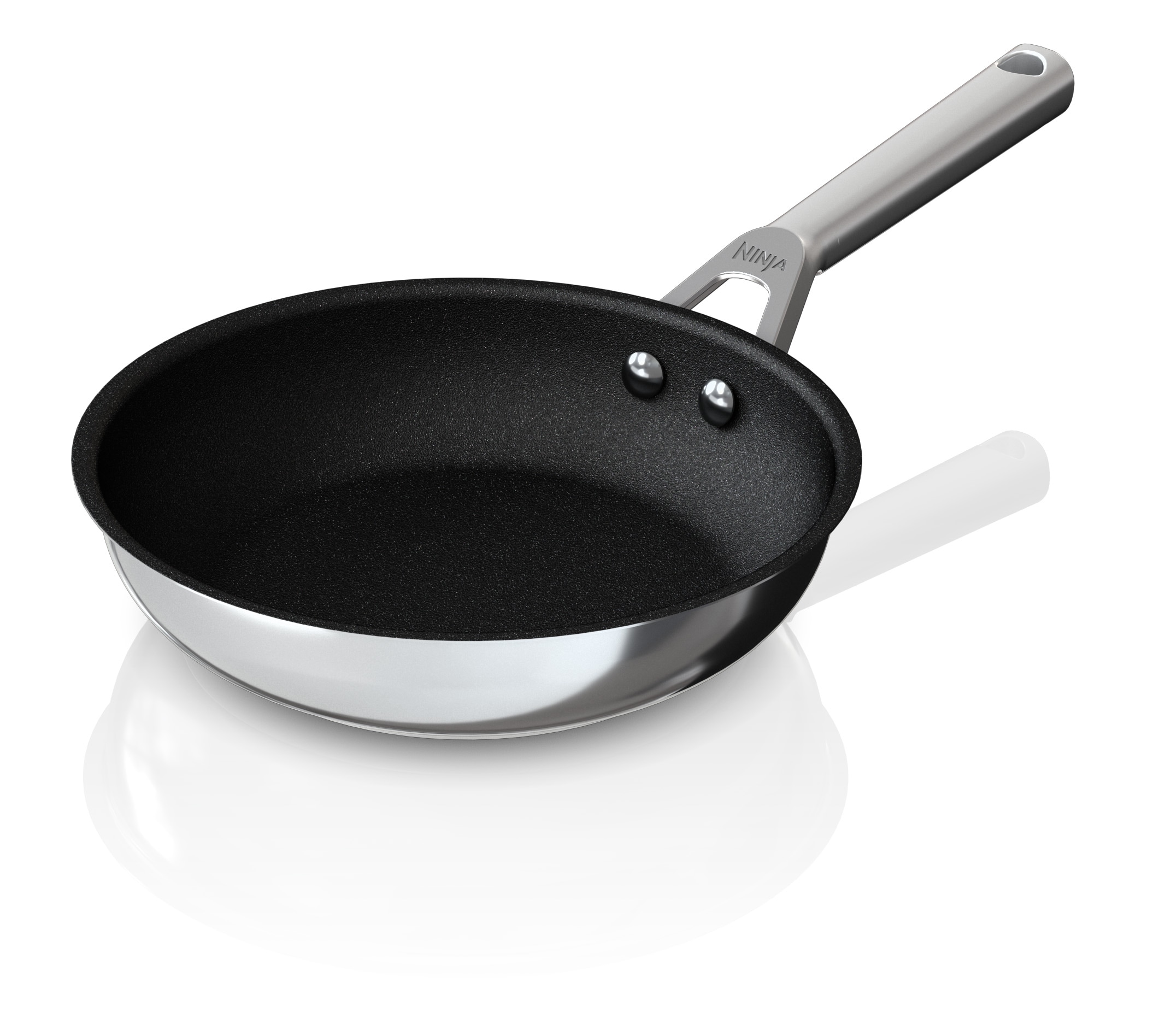 NINJA Bratpfanne »Ninja ZEROSTICK Edelstahl-Pfanne C600DE«, Edelstahl, (1 tlg.), Edelstahl mit Aluminiumbeschichtung für Braten bei hohen Temperaturen