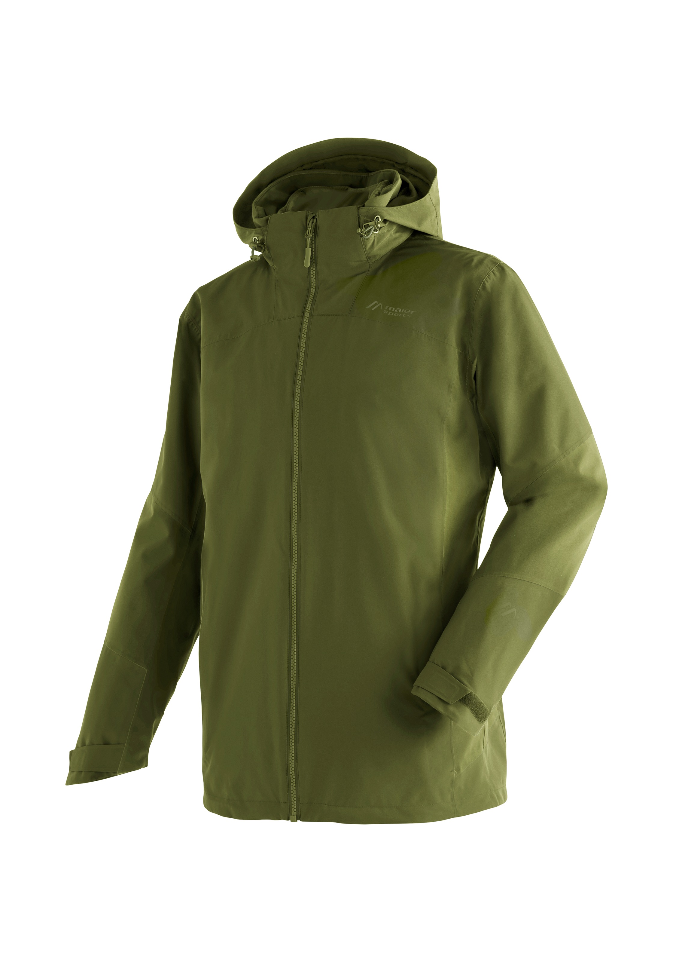 3-in-1-Funktionsjacke „Ribut M“, funktionale Doppel-Jacke für Wanderungen und Ausflüge, Gr. 50, dunkelgrün