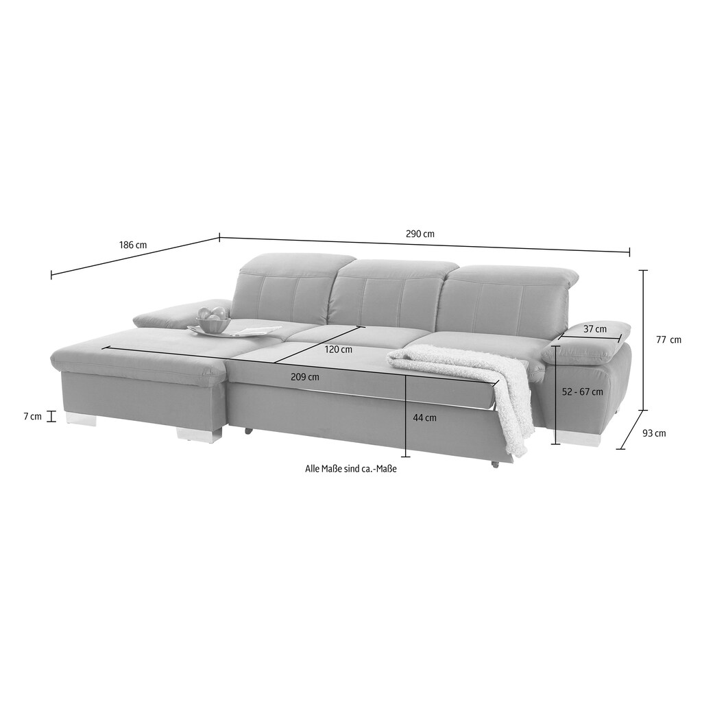 DOMO collection Ecksofa »Milan«