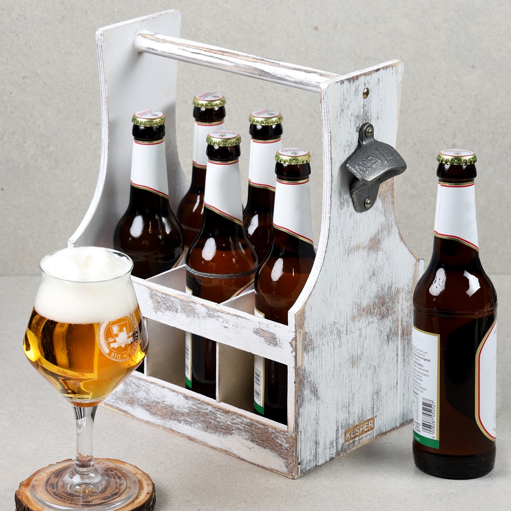 KESPER® Flaschenträger »Antik, aus Sperrholz, FSC«, (1 St.), für bis zu 6 F günstig online kaufen