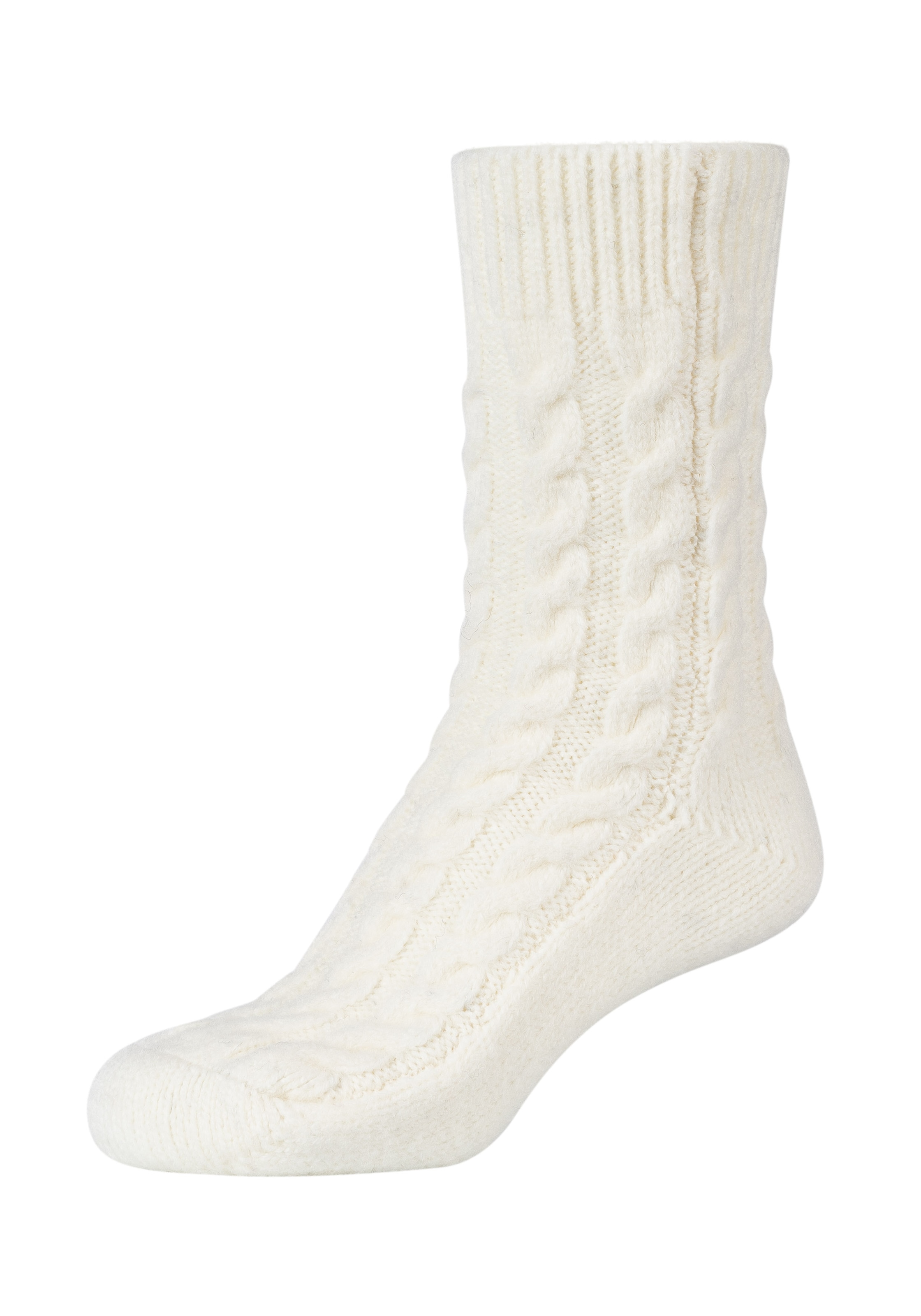 Camano Socken »warm & cozy« 2 Paar, 2 Stk. tlg. mit Zopfmuster, Rippenbündchen