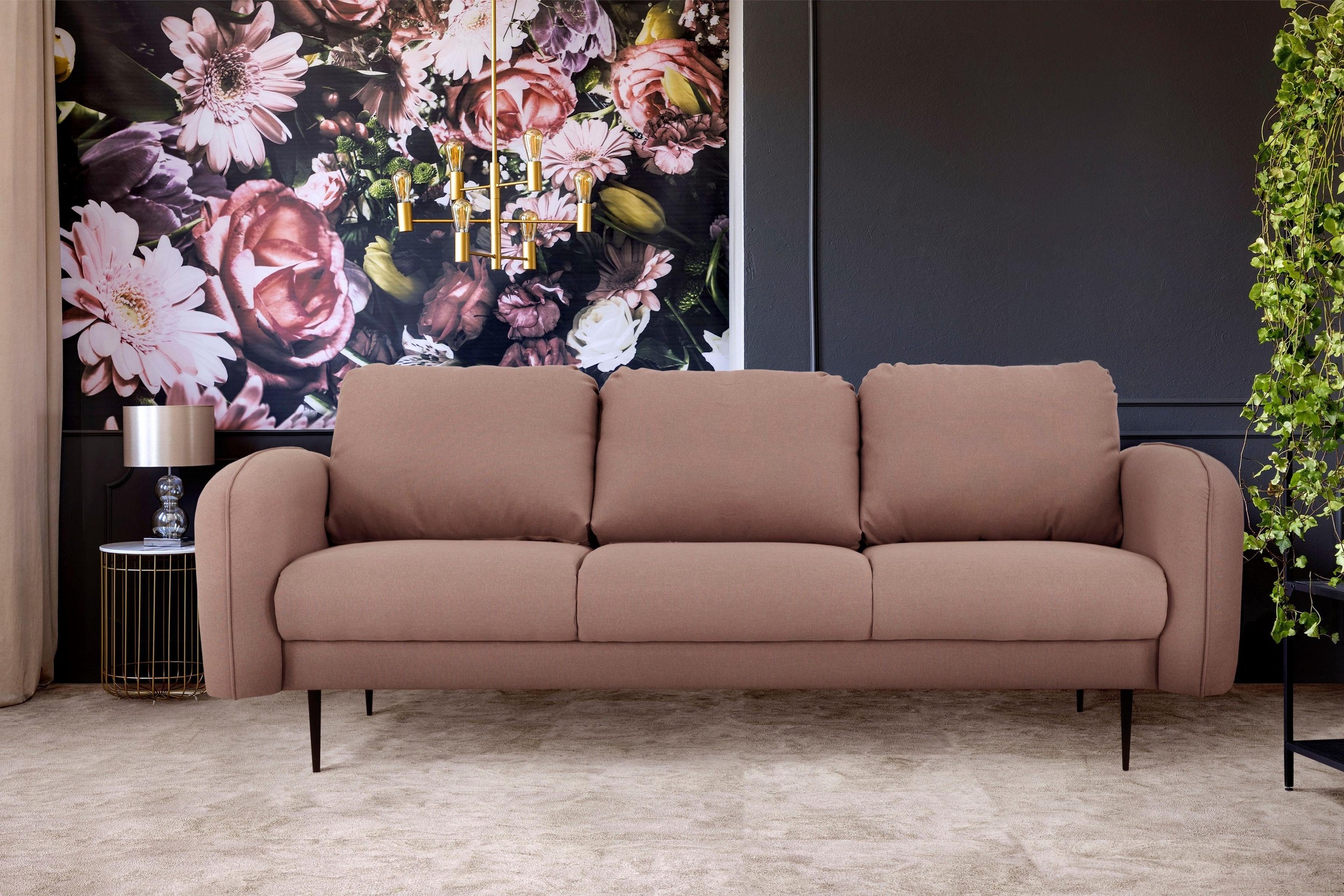 Home affaire 3-Sitzer »Skidi« mit losen Rückenkissen und Keder oben auf der günstig online kaufen