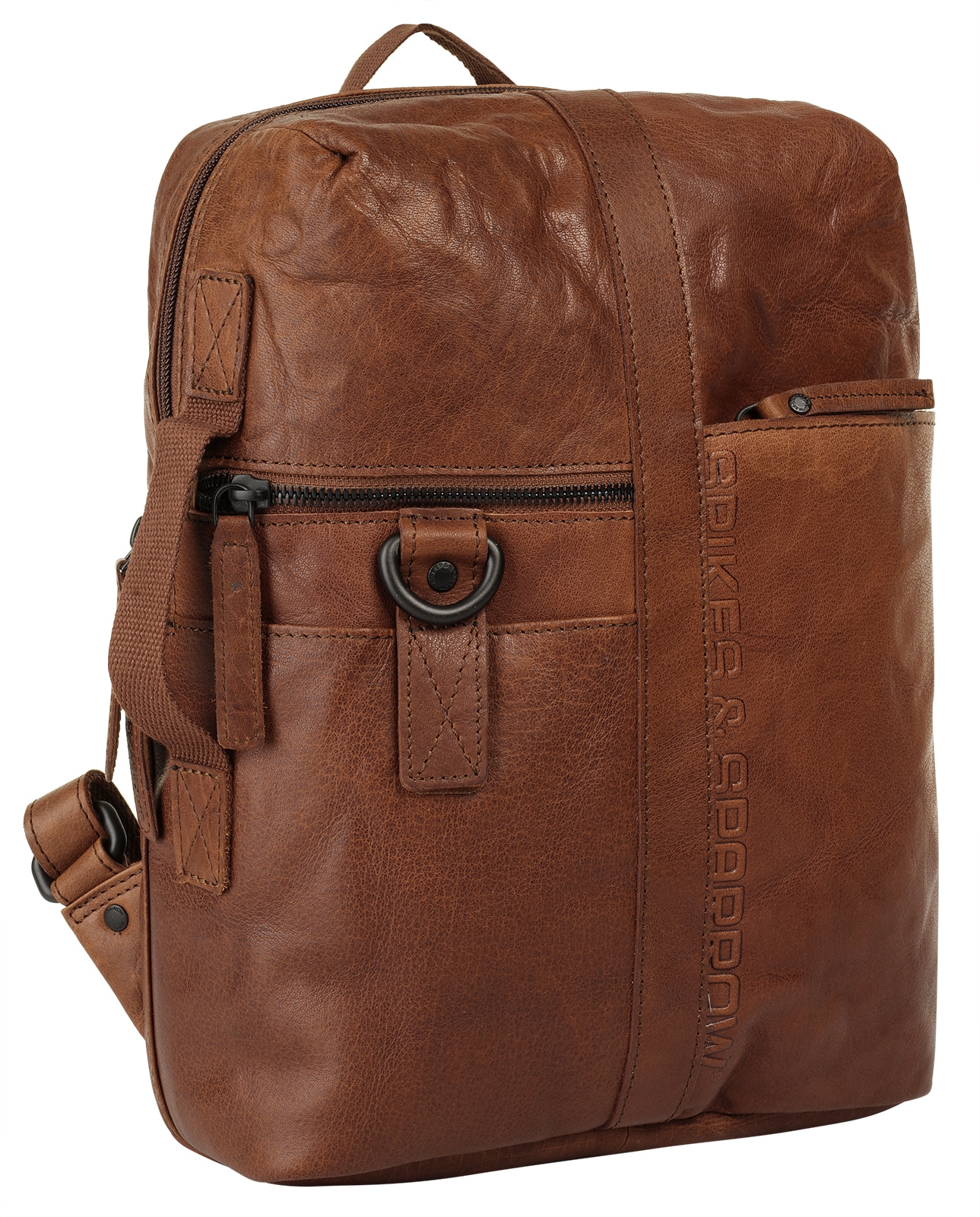 Spikes & Sparrow Laptoprucksack, echt Leder