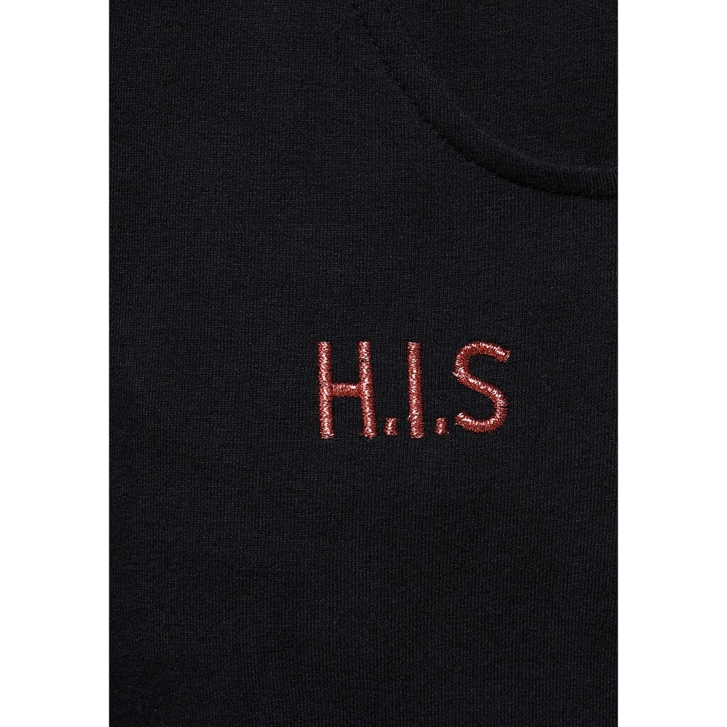 H.I.S 3/4-Hose, mit metallisch glänzenden Details