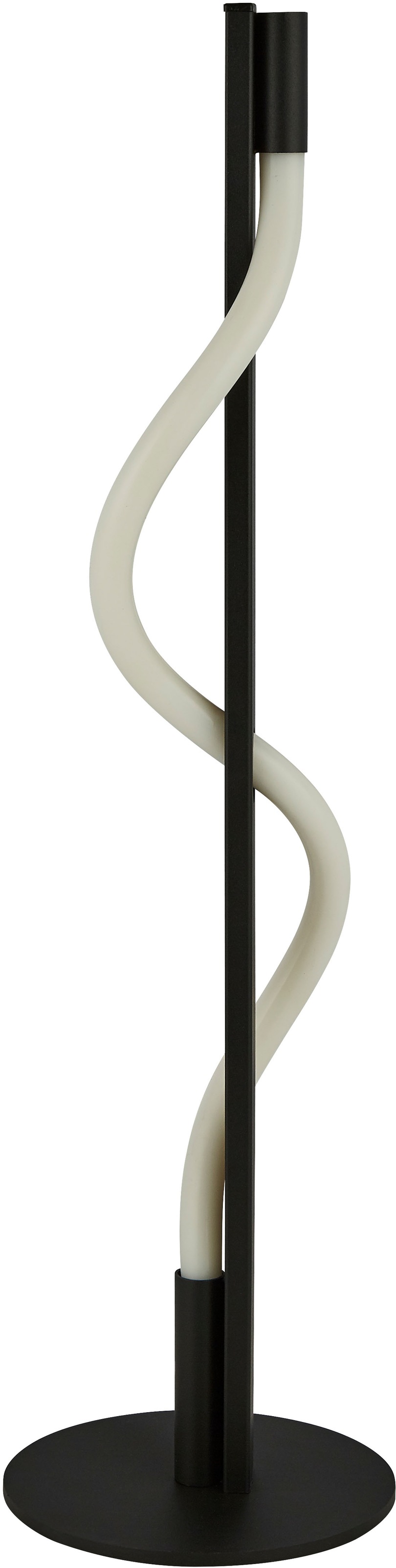 Searchlight Stehlampe »Serpent Floor Lamp - Black Metal & Opal Tube« LED-Modul 1 Stk. Extra-Warmweiß