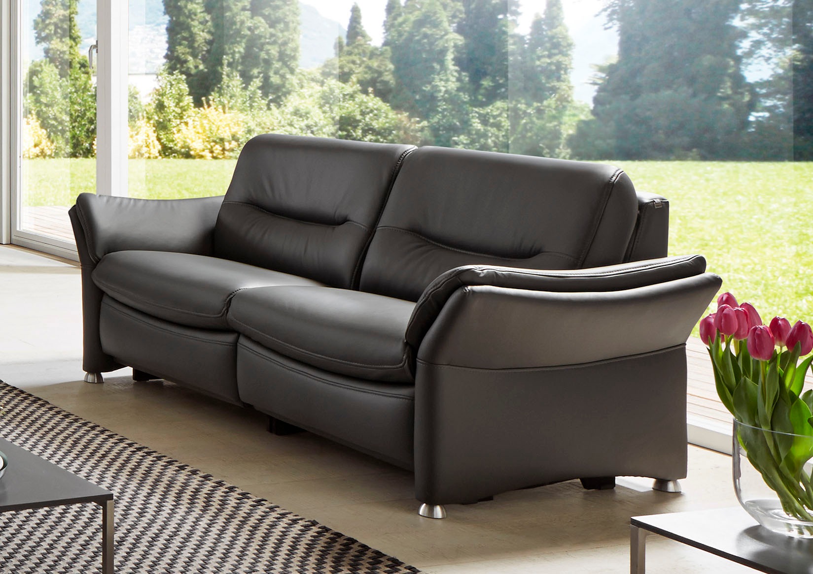 HUKLA 2,5-Sitzer »HU-SF15058 Ledersofa, Breite 194 cm«, aus Leder, optional günstig online kaufen