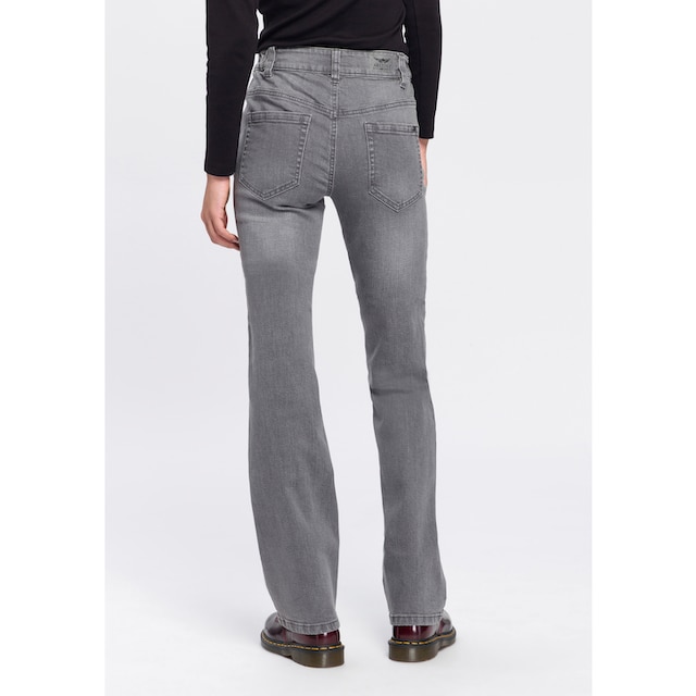 Arizona Bootcut-Jeans »Bund mit seitlichem Gummizugeinsatz«, High Waist  online bestellen