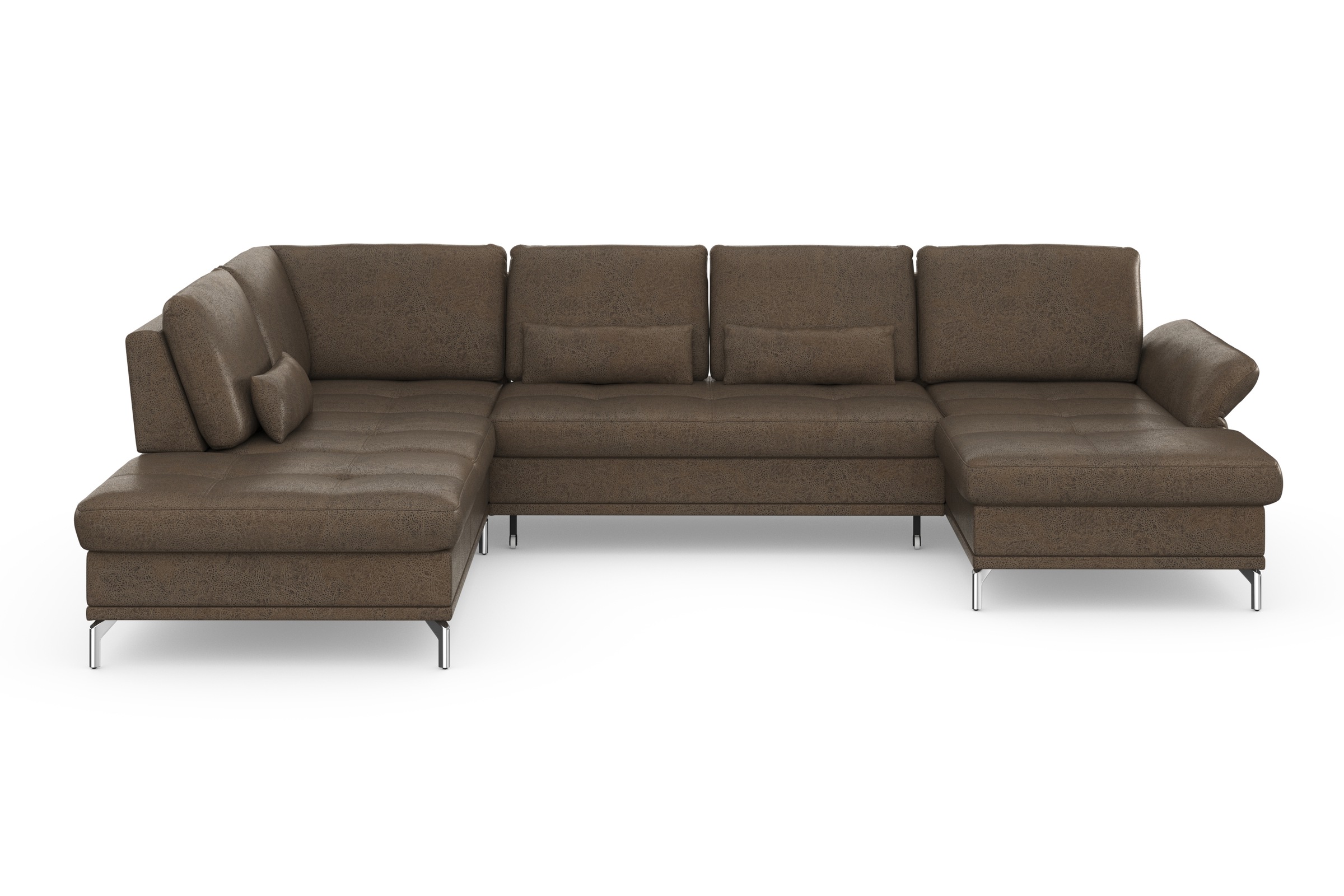 Home affaire Wohnlandschaft »Palm Beach U-Form« Federkern, mit Sitztiefenve günstig online kaufen