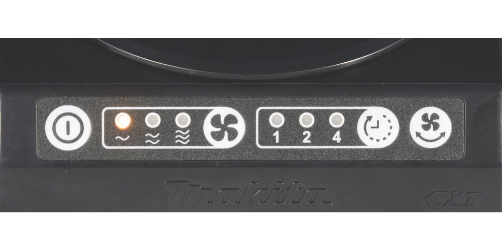 Makita Akku-Ventilator »»DCF102Z« 18V, 4,6 m³/min, 3,0 m/s, 3-stufig, ohne Akku und Ladegerät« kompakter, leistungsfähig, mit 3 Luftstromeinstellungen + Drehbewegung