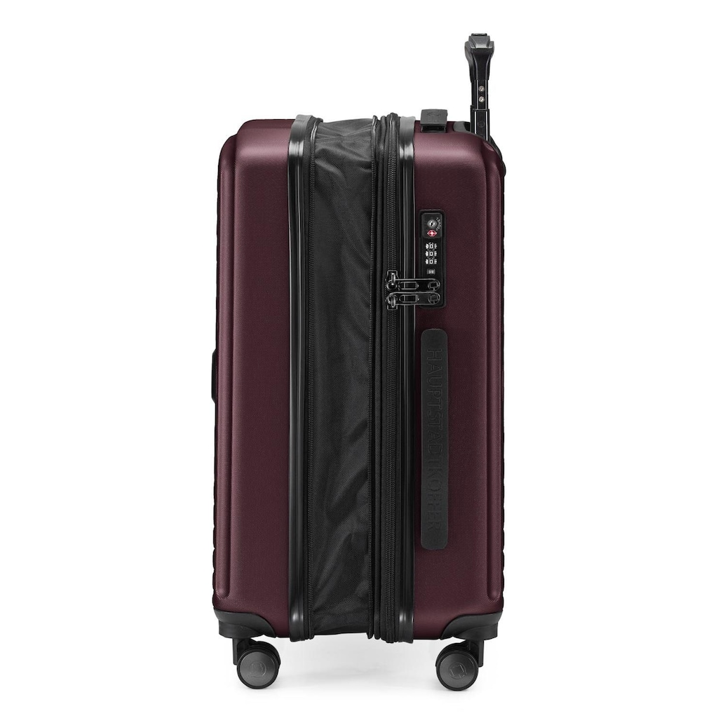 Hauptstadtkoffer Hartschalen-Trolley »Mitte, 55 cm, burgund«, 4 Rollen