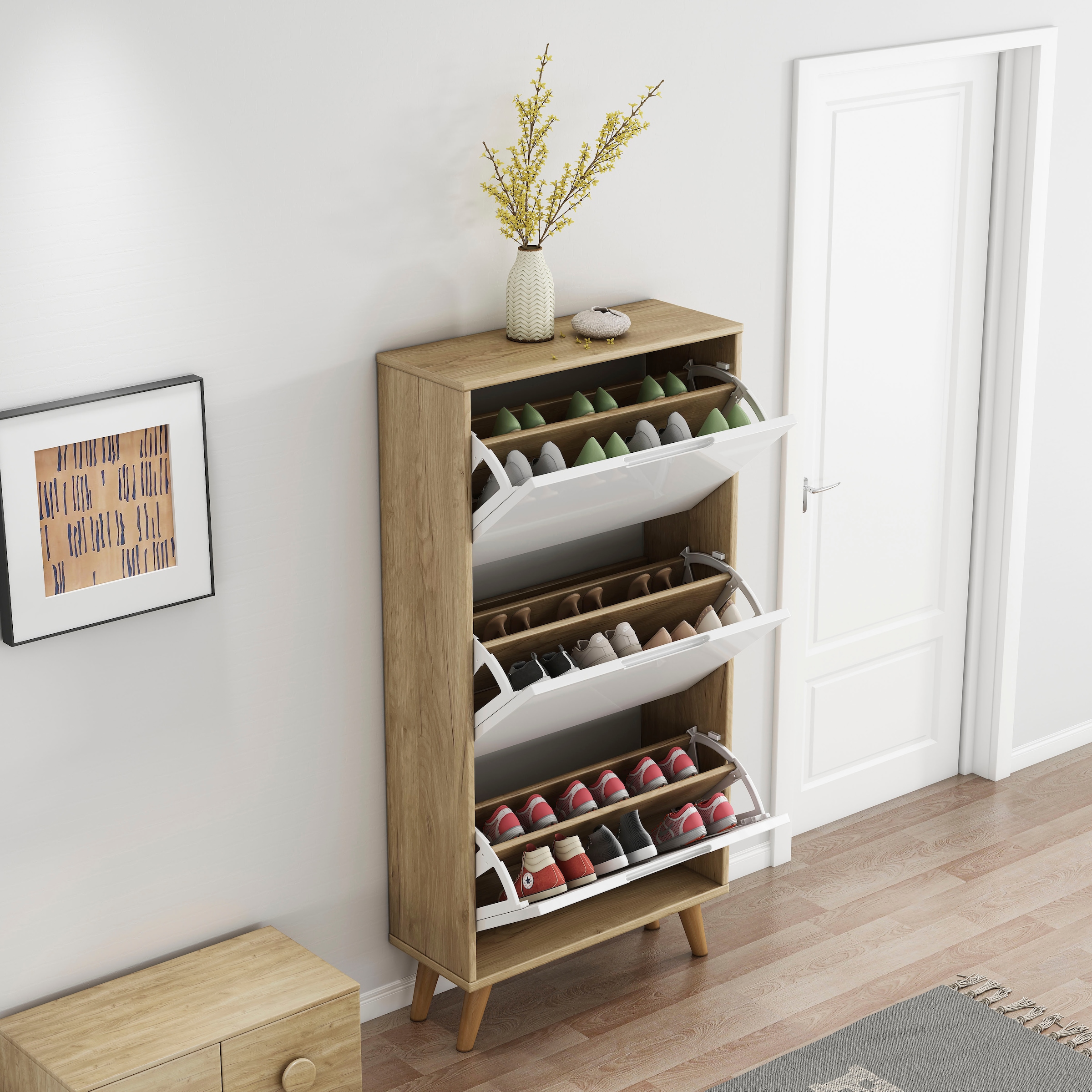 OTTO home Schuhschrank »Lund« FSC-zertifiziertem Holz, ABS-Kanten, Breite 62 cm