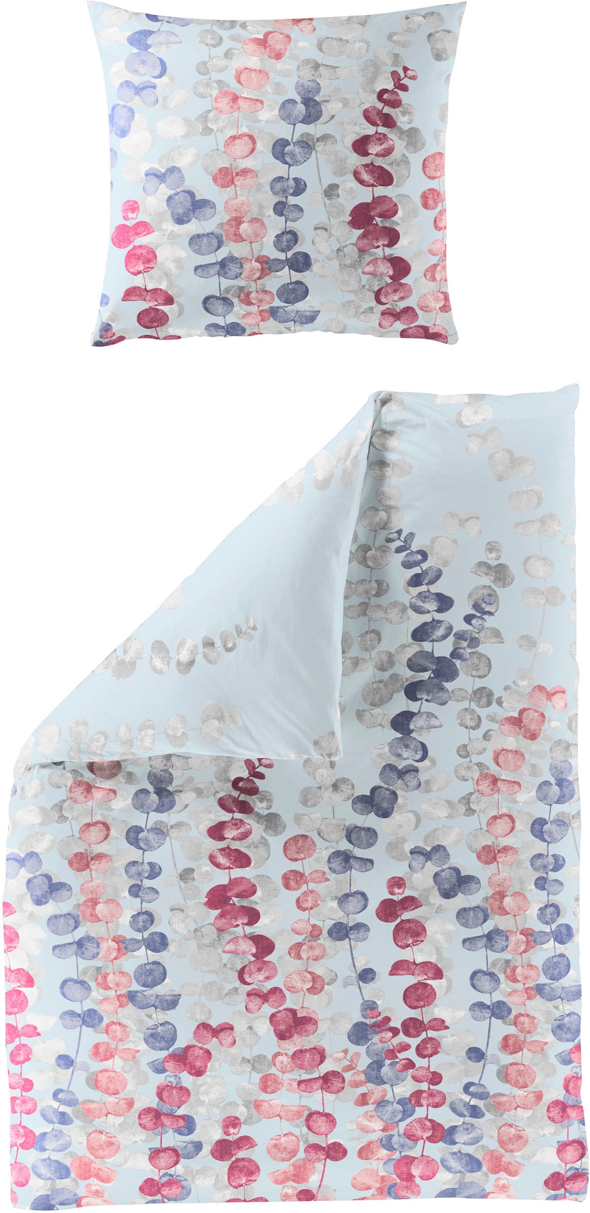 BIERBAUM Bettwäsche »3975« 2 Stk. tlg. Mako-Satin, 100 % Baumwolle, pflegel günstig online kaufen