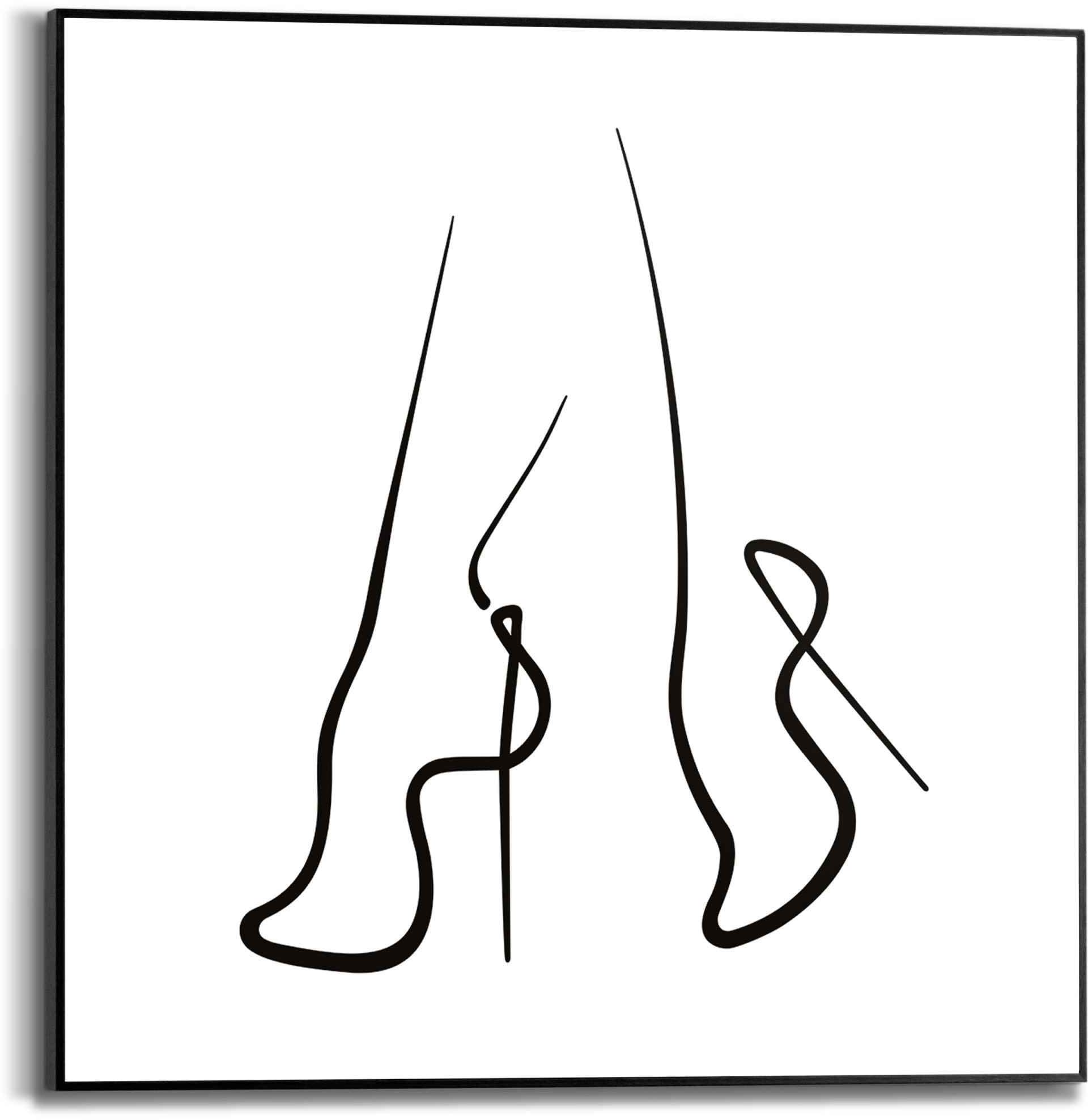 Reinders! Bild »Gerahmtes Bild High Heels Abstrakt - Zeichnung - Schuhe -  Pumps«, Schuhe, (1 St.) auf Rechnung kaufen