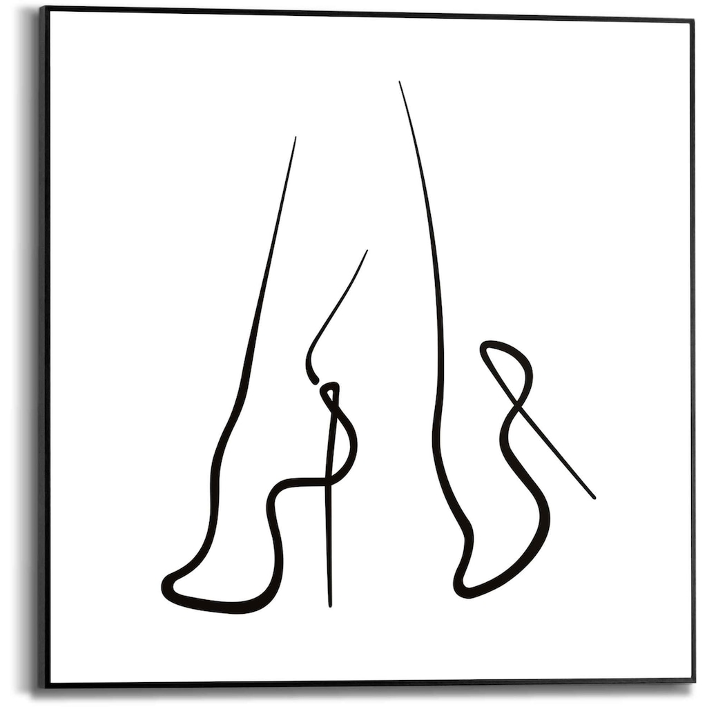 Reinders! Bild »Gerahmtes Bild High Heels Abstrakt - Zeichnung - Schuhe - Pumps«, Schuhe, (1 St.)