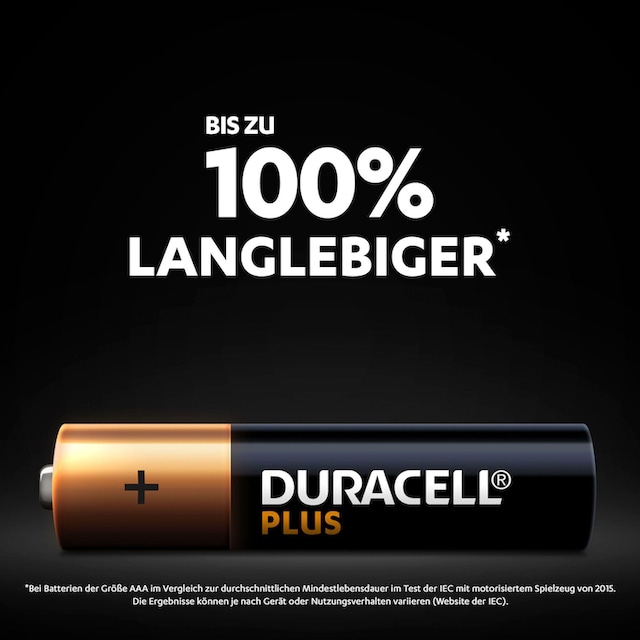 Duracell Batterie »20+10 Pack: 30x Micro/AAA/LR03«, LR03, 1,5 V, (Packung,  30 St., Alkaline Batterie, 30 Stück), 1,5V auf Rechnung kaufen