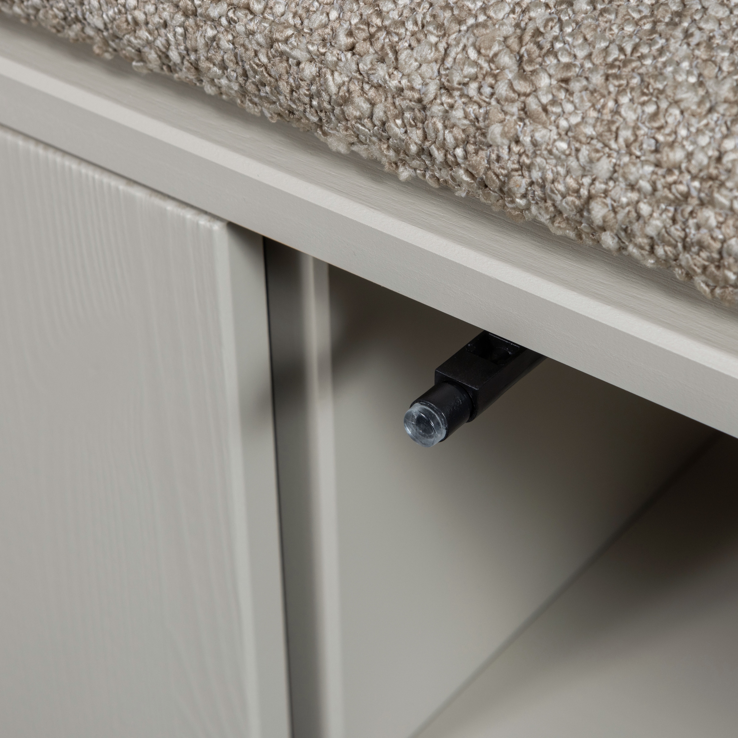 WOOOD Schuhbank »vtwonen SETTLE DOWN TV MEUBEL/BANKJE 108 CM DUST MET ZITKUSSEN [fsc]« Settle Down TV-Schrank/Bank aus FSC-Kiefer