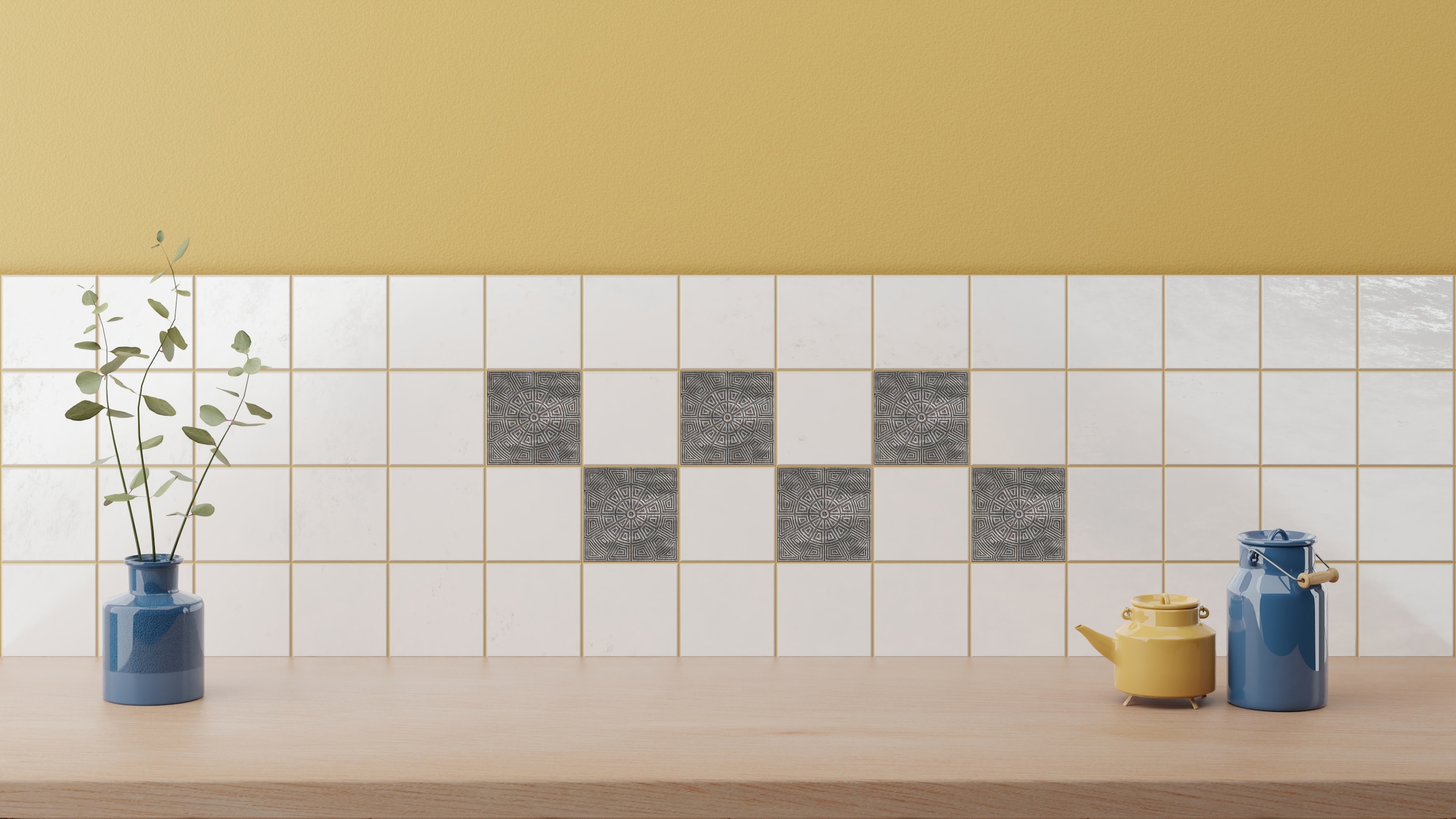 queence Fliesenaufkleber »Muster« Stickerfliesen, selbstklebend, Sticker, 12er Set