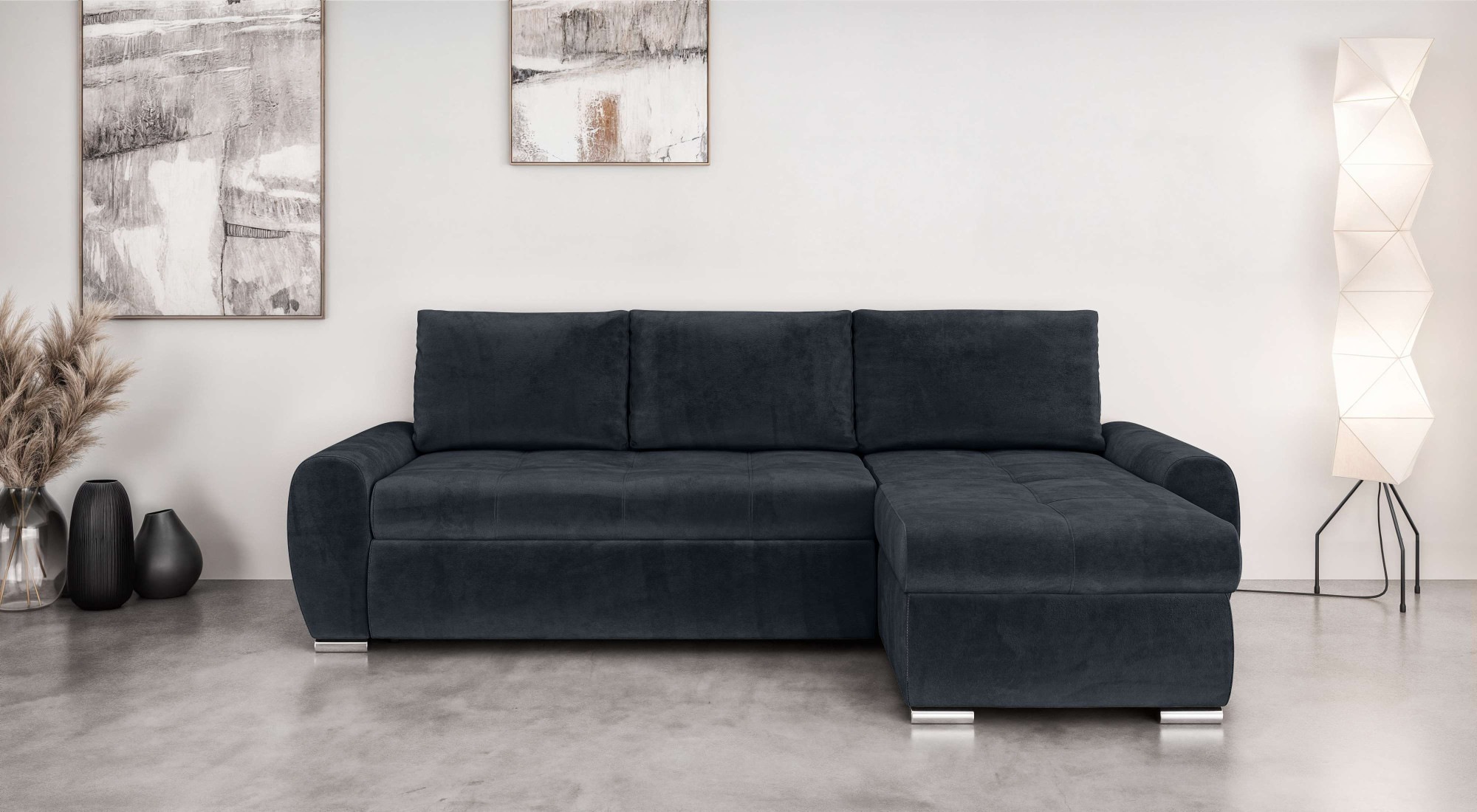 Home affaire Ecksofa »HAVERHILL Schlafsofa mit Bettkasten, Maße B/H/T: 237/ günstig online kaufen