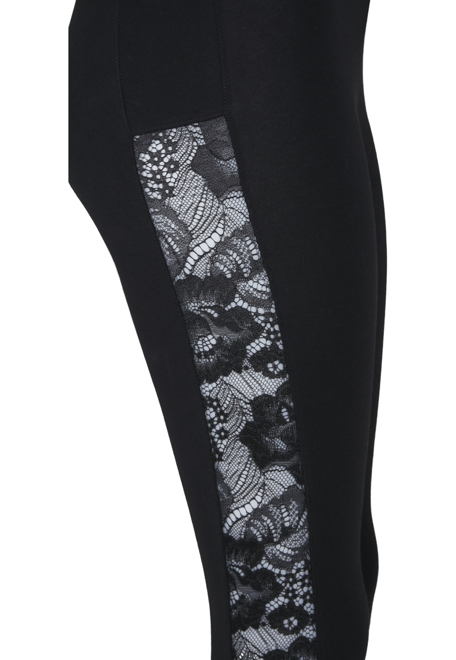 URBAN CLASSICS Leggings »Urban Classics Damen Ladies Lace Striped Leggings«