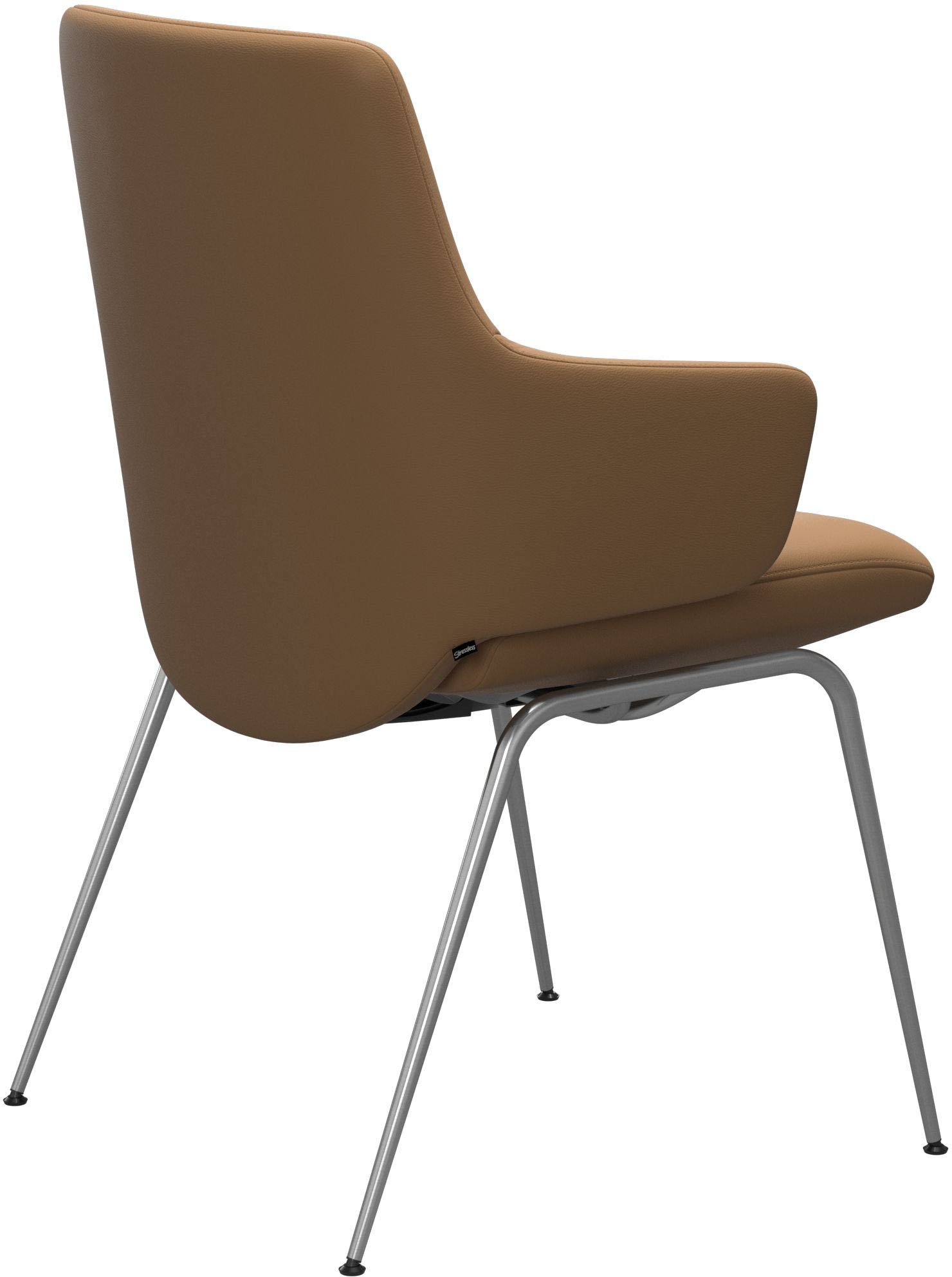 Stressless® Polsterstuhl »Laurel«, Leder PALOMA, Low Back mit Armlehne, Größe L, mit Beinen aus Stahl in Chrom matt