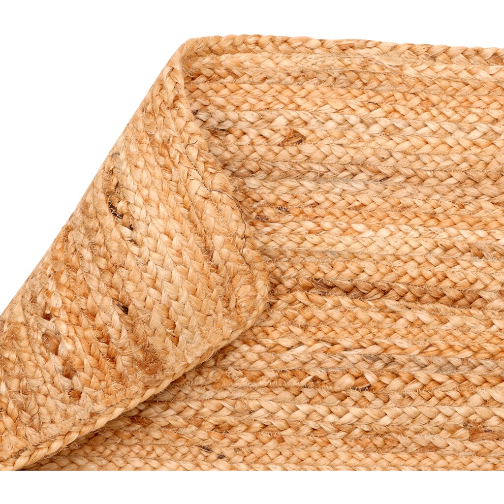 Myflair Möbel & Accessoires Läufer »Kollektion Lola«, rechteckig, Wendeteppich, handgeflochten, Naturfaser, Boho-Style, Wohnzimmer