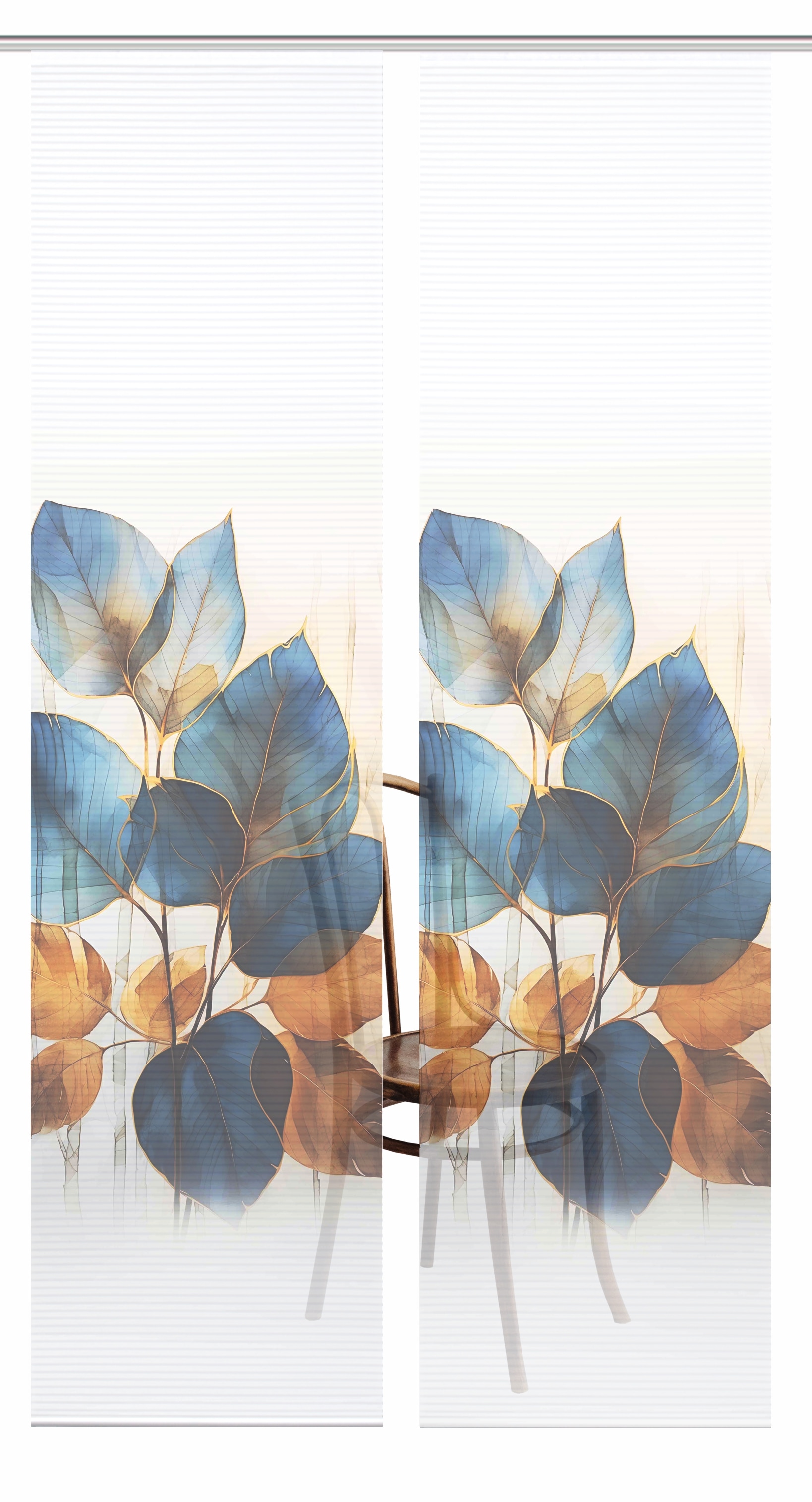 HOME in green Schiebegardine »THALIN« Paneelwagen 2 Stk. tlg. Bambusoptik, SET, recycelt, Digitaldruck