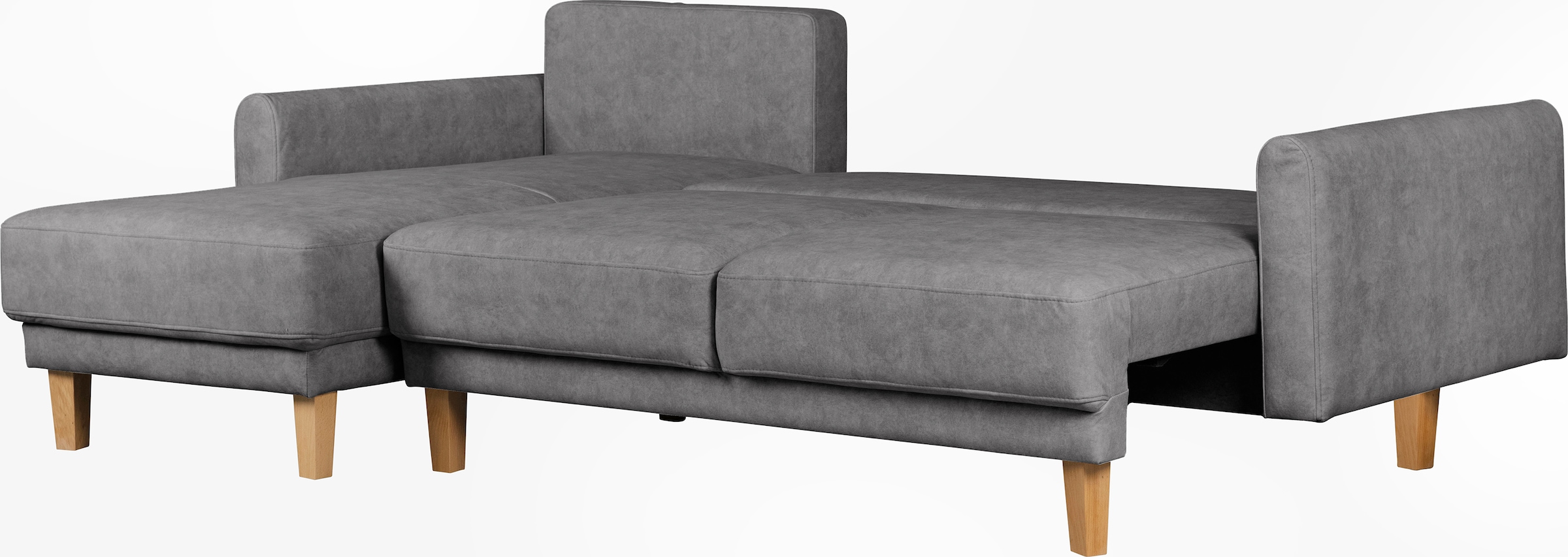 Home affaire Ecksofa »TRIPLO optionale Schlafsofa mit Bettkasten, Maße B/T/H: 234/164/89 cm«, L-Form wahlweise mit Bettfunktion - Liegefläche 132x210 cm