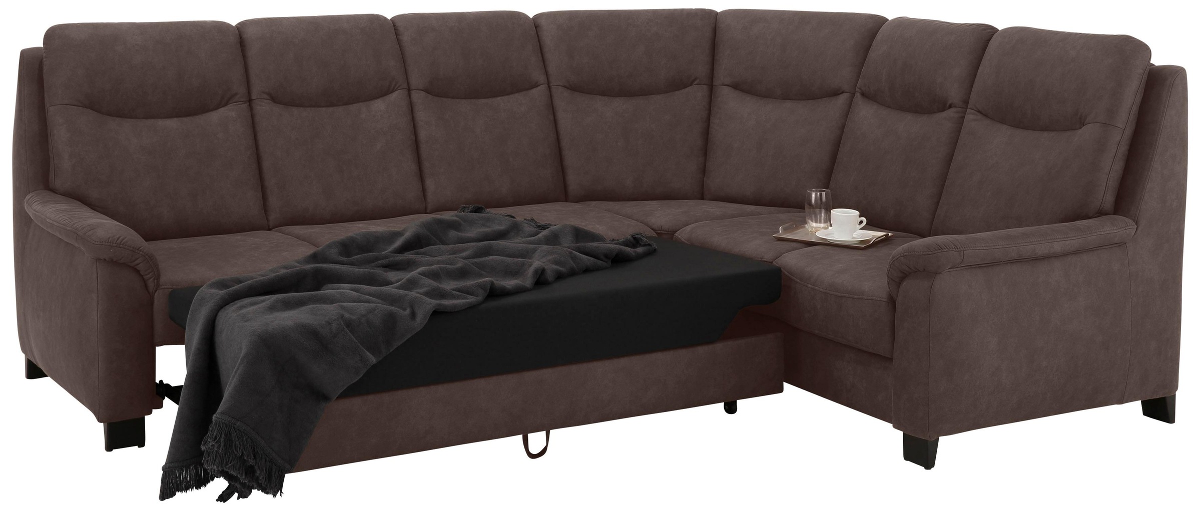 Home affaire Ecksofa »Boccaccio L-Form«, mit Federkern, incl. Kopfteilverstellung, wahlweise Bettfunktion